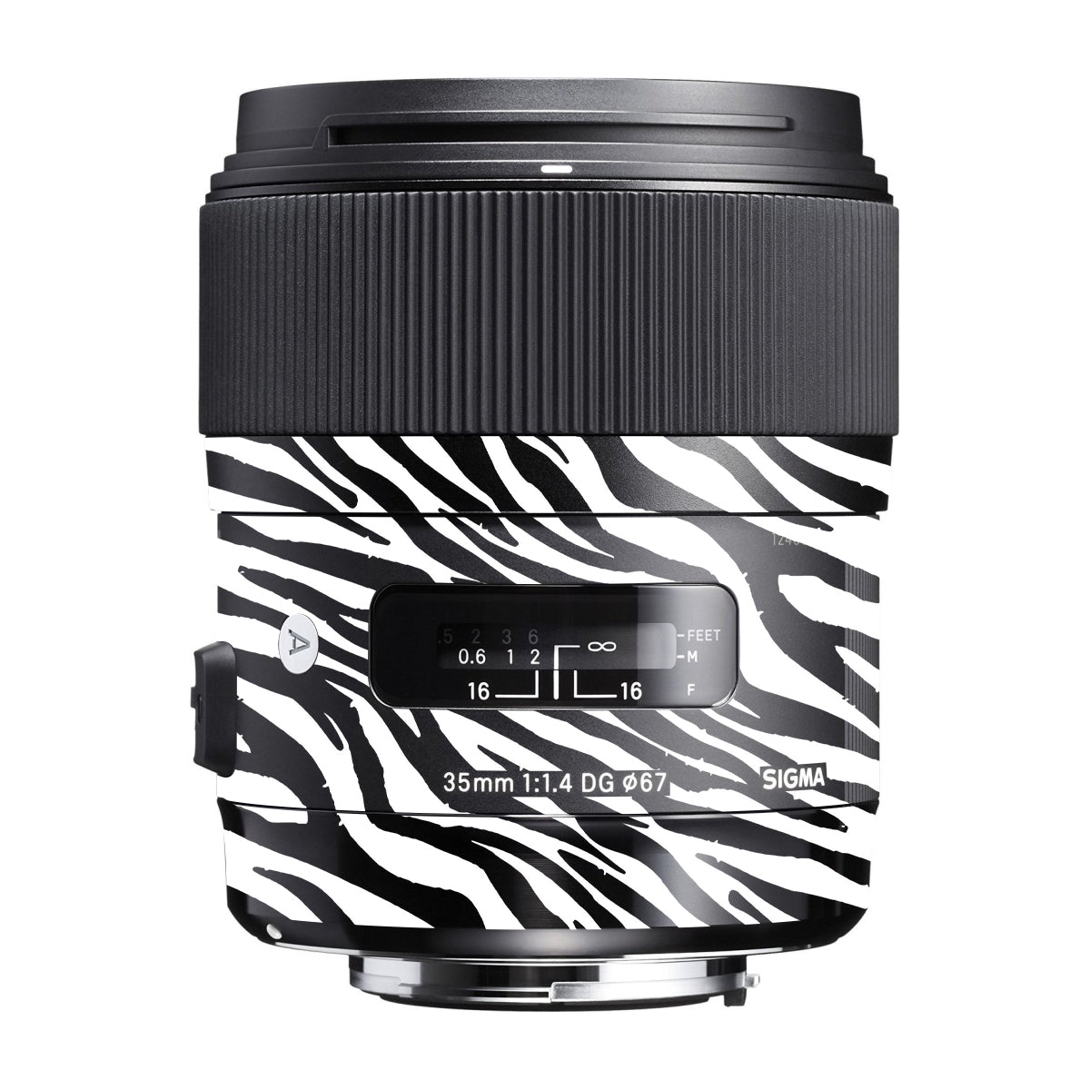 Classic Zebra Stripes Sigma 35mm F/1.4 DG Canon Mount Camera Lens Skin