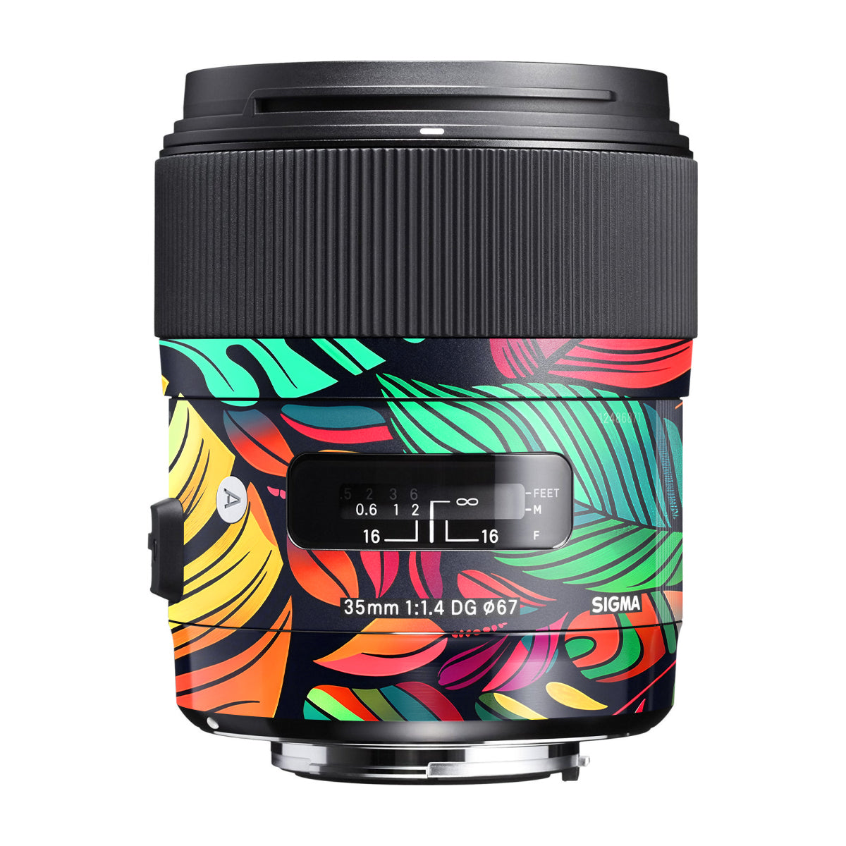 Tropical Jungle Leaves Sigma 35mm F/1.4 DG Canon Mount Camera Lens Skin