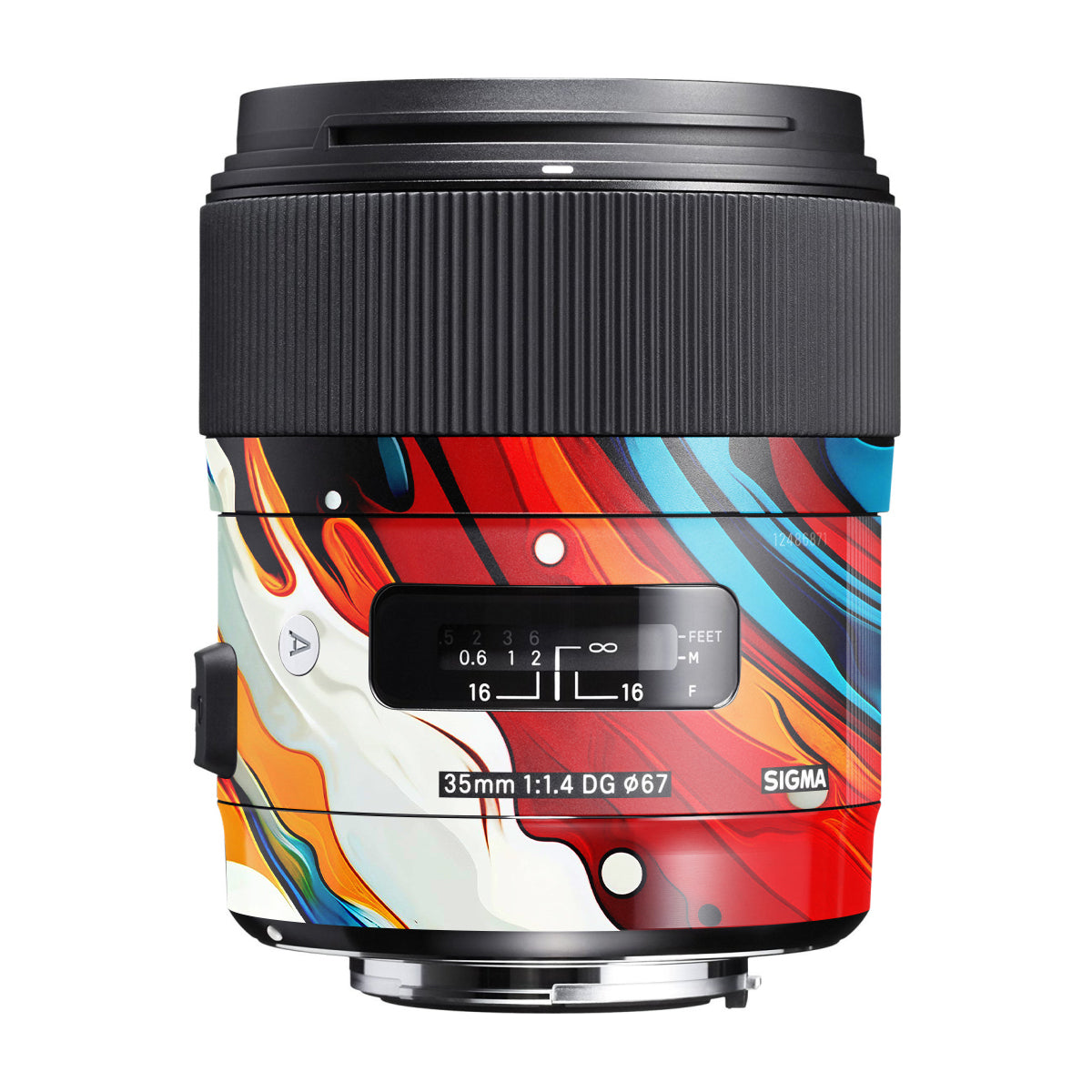 Fire & Ice Flow Sigma 35mm F/1.4 DG Canon Mount Camera Lens Skin