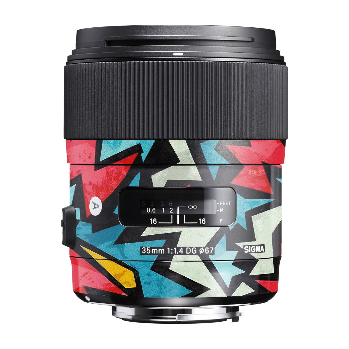 Pop Art Lightning Sigma 35mm F/1.4 DG Canon Mount Camera Lens Skin
