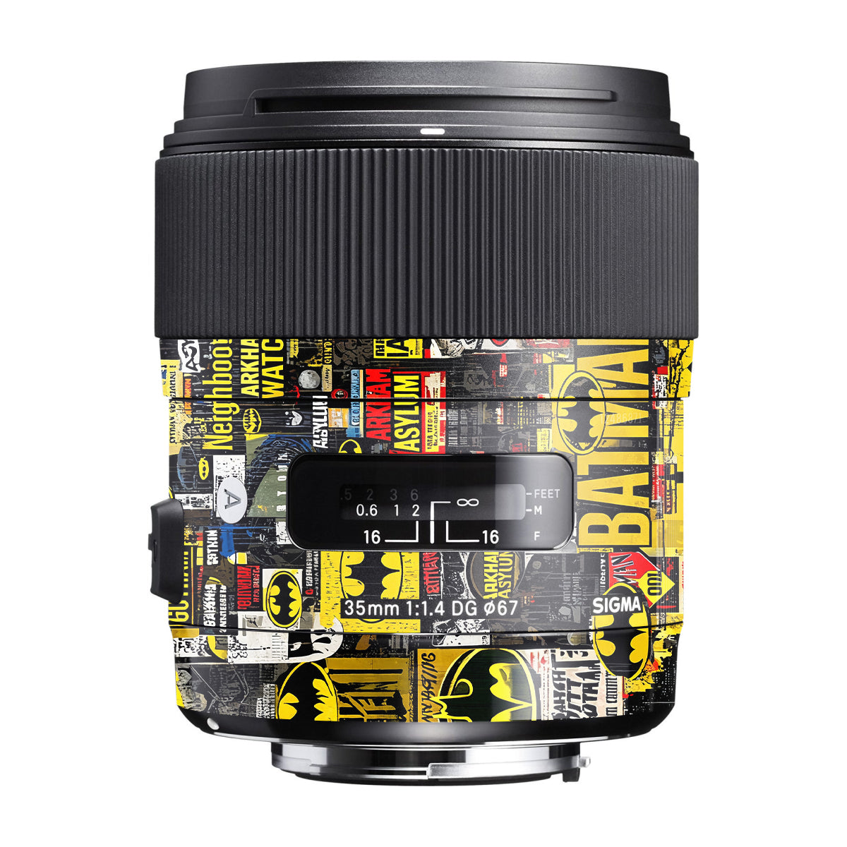 Batman Collage Sigma 35mm F/1.4 DG Canon Mount Camera Lens Skin