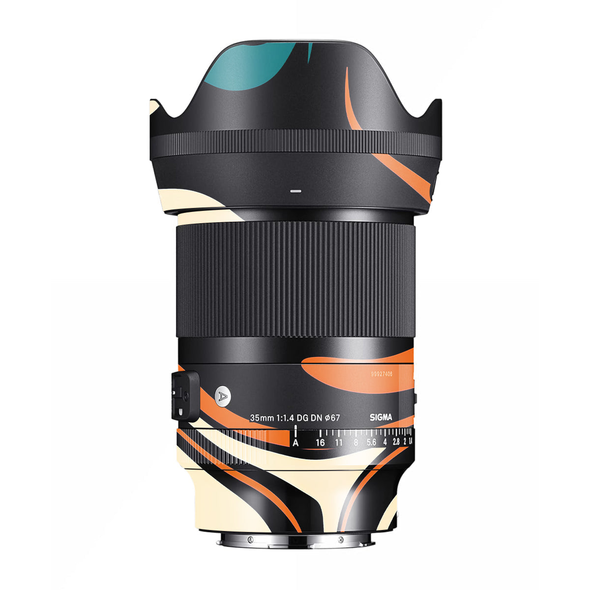 Mid-Century Abstract Swirl Sigma 35mm F/1.4 DG DN Art Camera Lens Skin