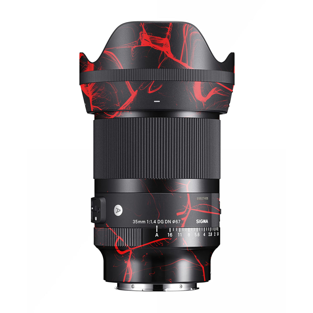 Red Neural Grid Sigma 35mm F/1.4 DG HSM Art Sony E Camera Lens Skin