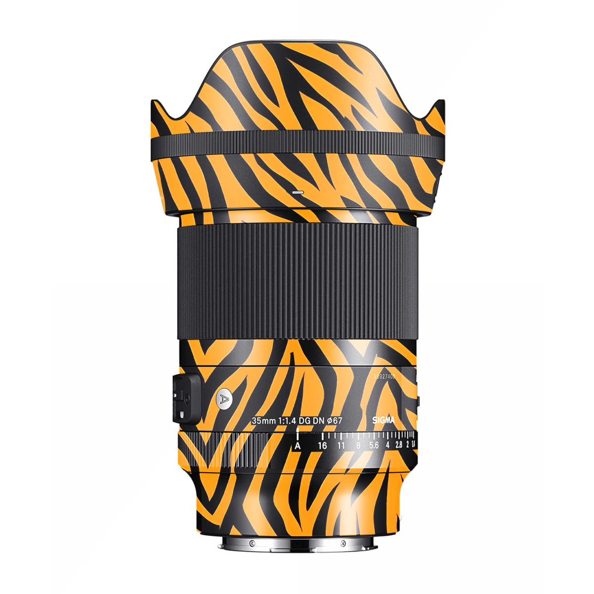 Zebra Gold Pattern Sigma 35mm F/1.4 DG Nikon Mount Camera Lens Skin