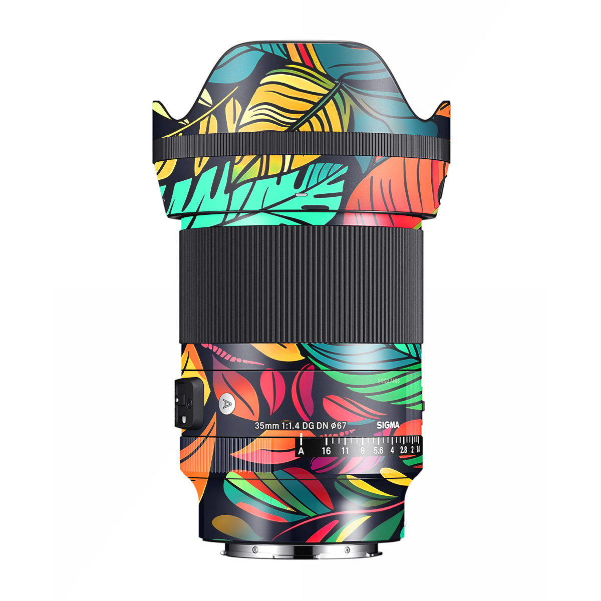 Tropical Jungle Leaves Sigma 35mm F/1.4 DG Nikon Mount Camera Lens Skin