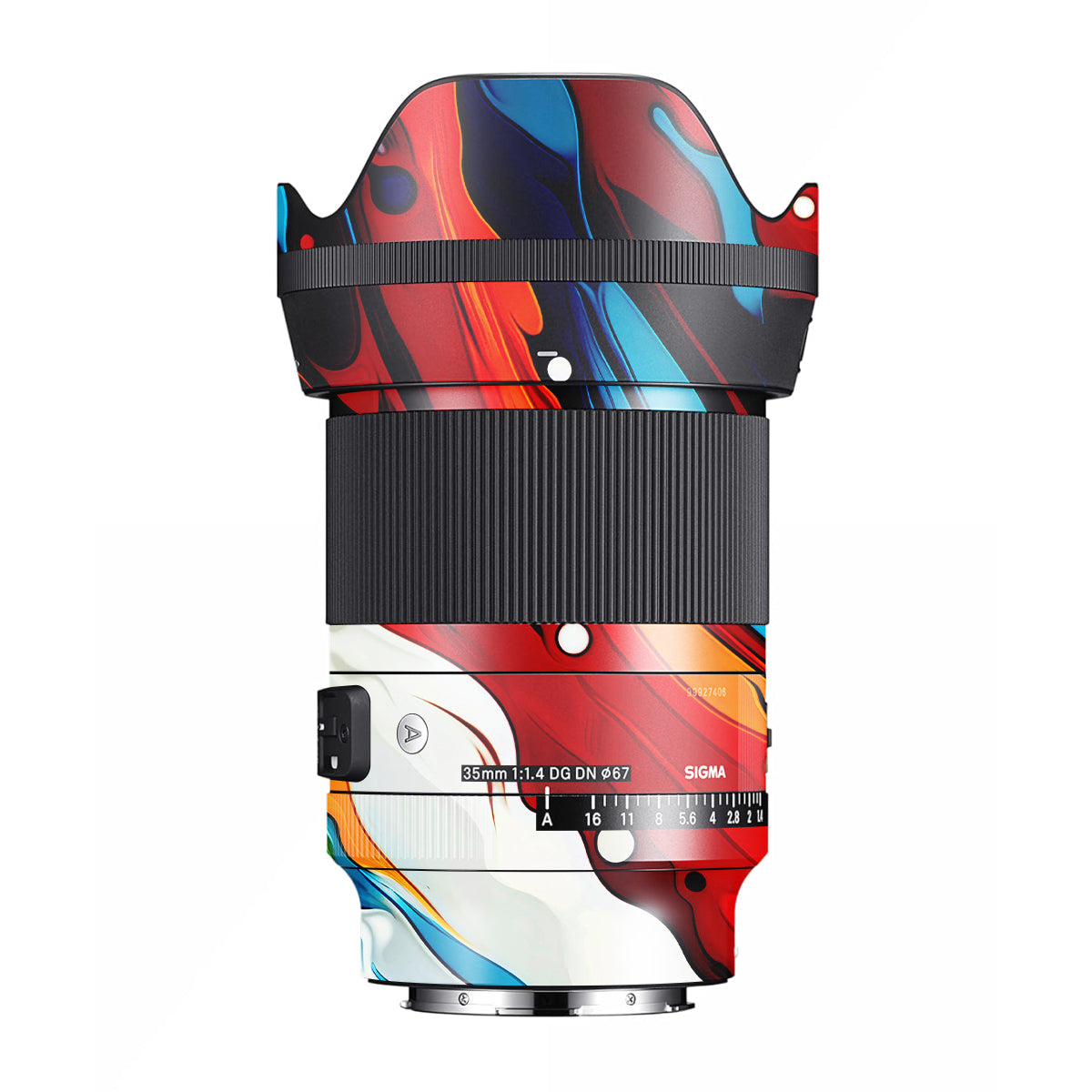 Fire & Ice Flow Sigma 35mm F/1.4 DG Nikon Mount Camera Lens Skin