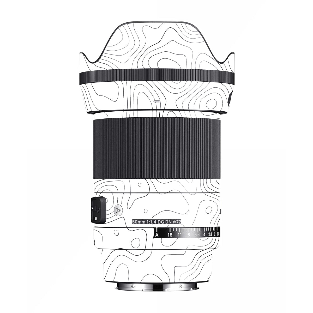 White Contour Design Sigma 50mm F/1.4 DG DN Art Sony E Camera Lens Skin