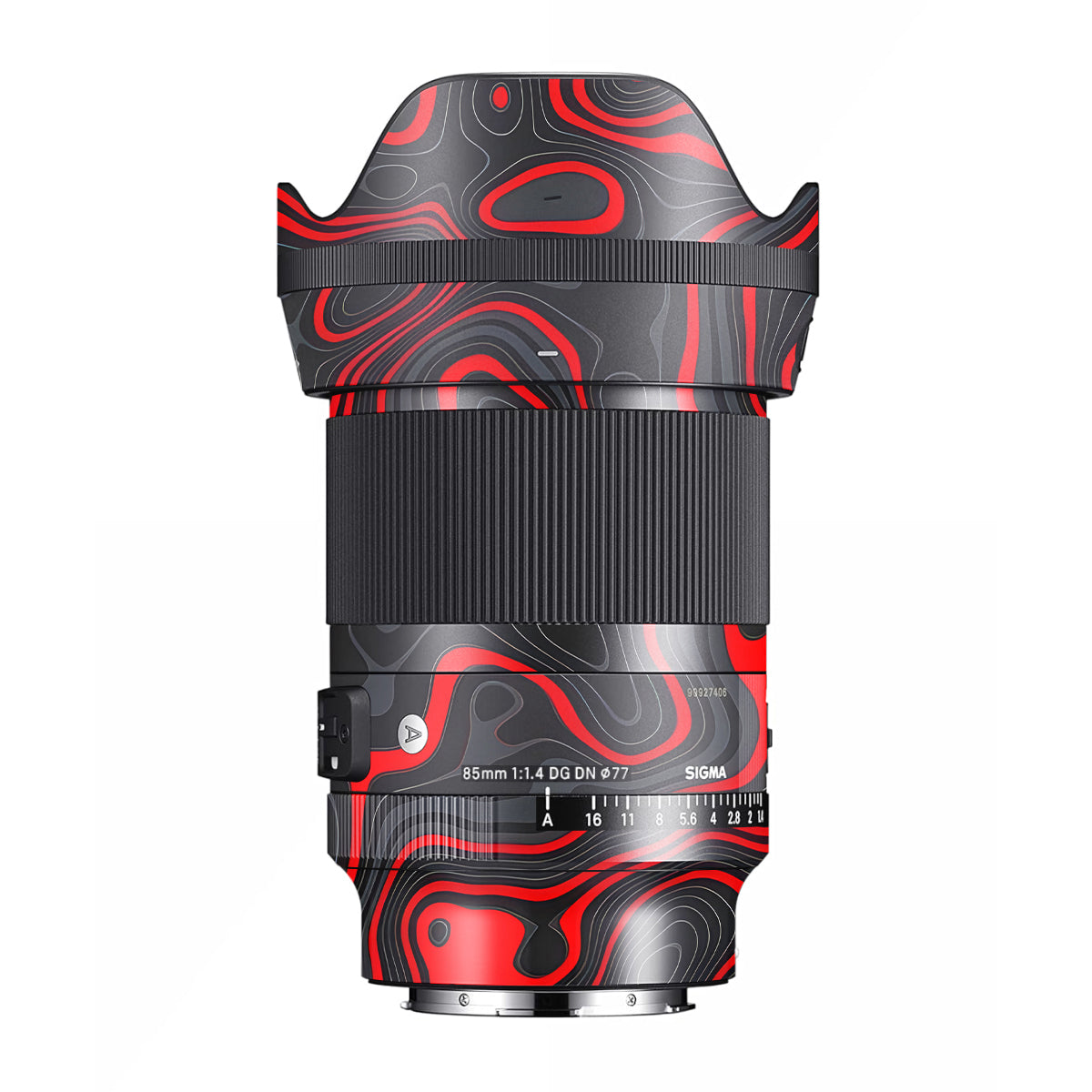 Crimson Waves Sigma 85mm F/1.4 DG DN E-mount Camera Lens Skin