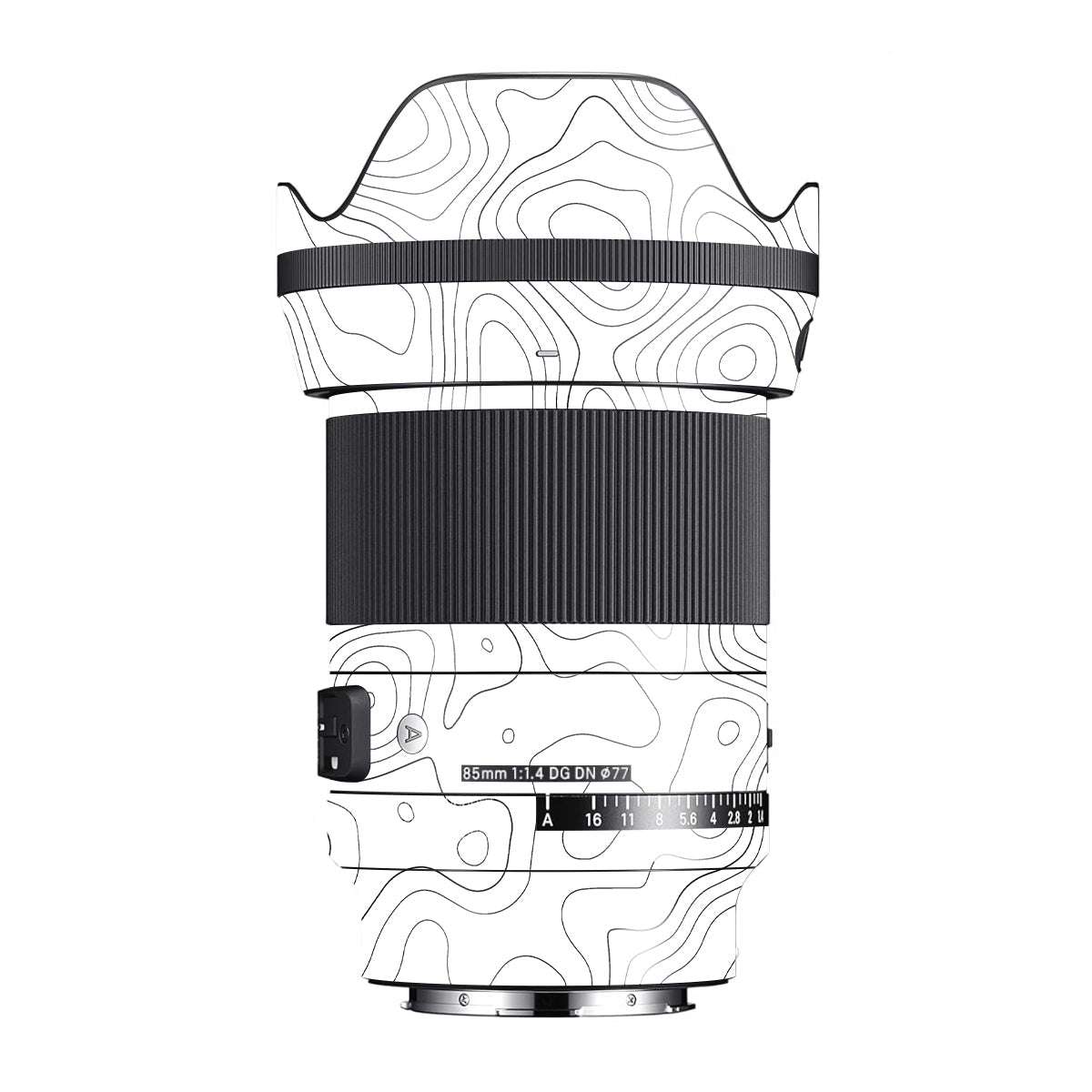 White Contour Design Sigma 85mm F/1.4 DG DN E-mount Camera Lens Skin