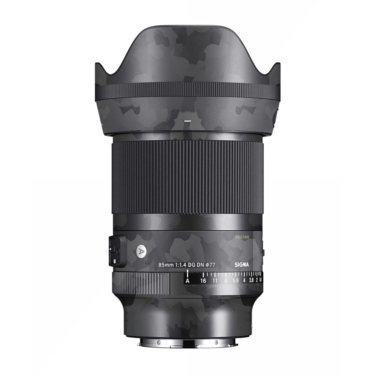 Black Camouflage Sigma 85mm F/1.4 DG DN E-mount Camera Lens Skin