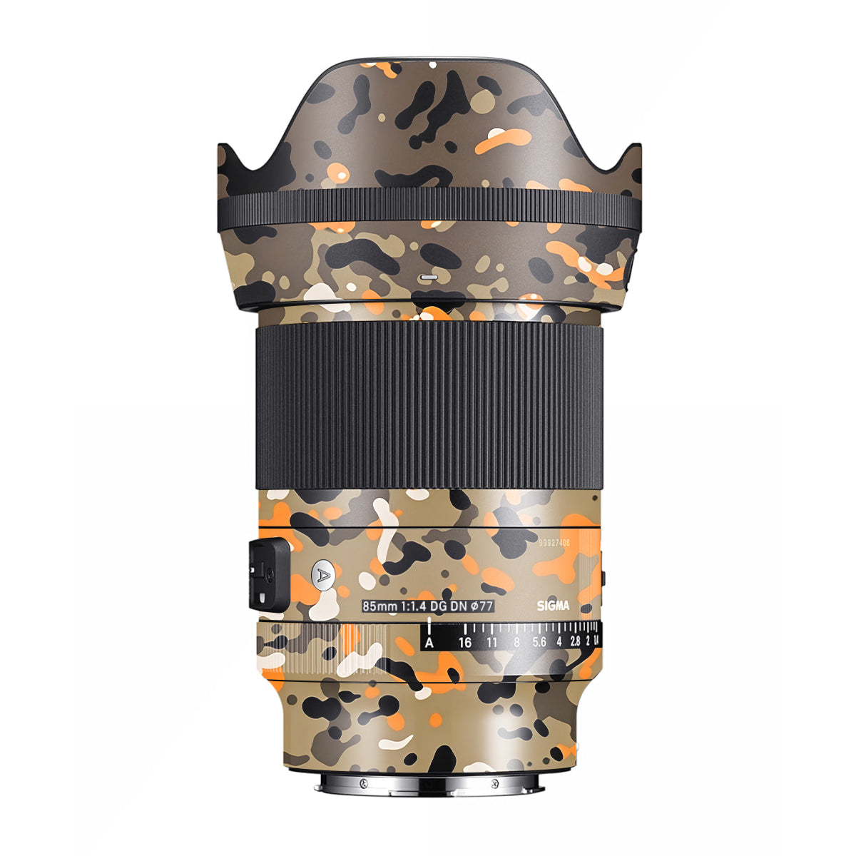 Orange Brown Spot Sigma 85mm F/1.4 DG DN E-mount Camera Lens Skin