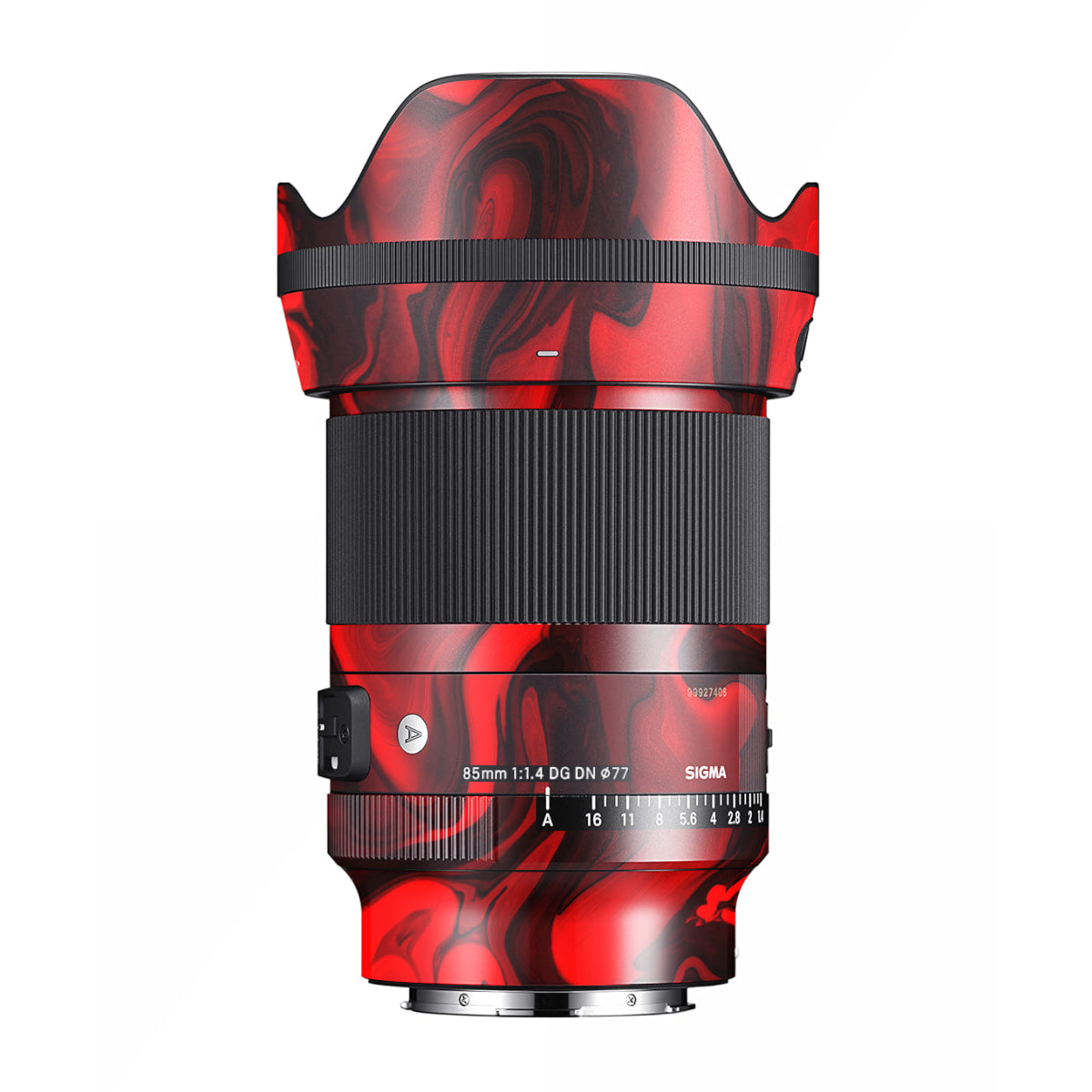 Red Lava Flow Sigma 85mm F/1.4 DG DN E-mount Camera Lens Skin
