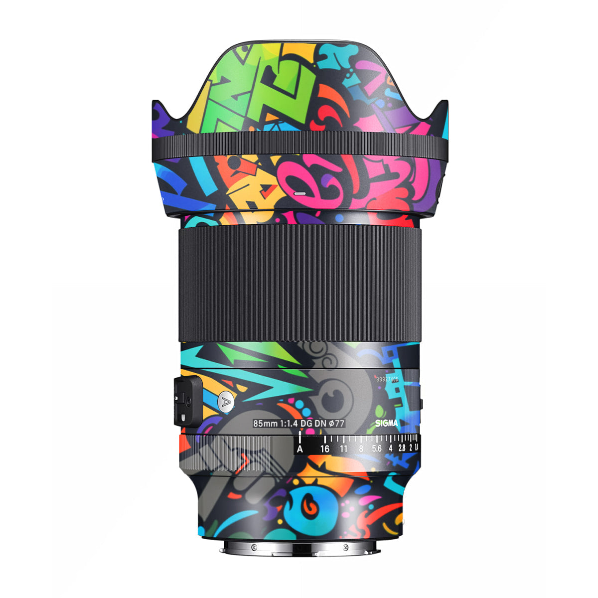 Colorful Urban Street Art Lettering Sigma 85mm F/1.4 DG DN E-mount Camera Lens Skin