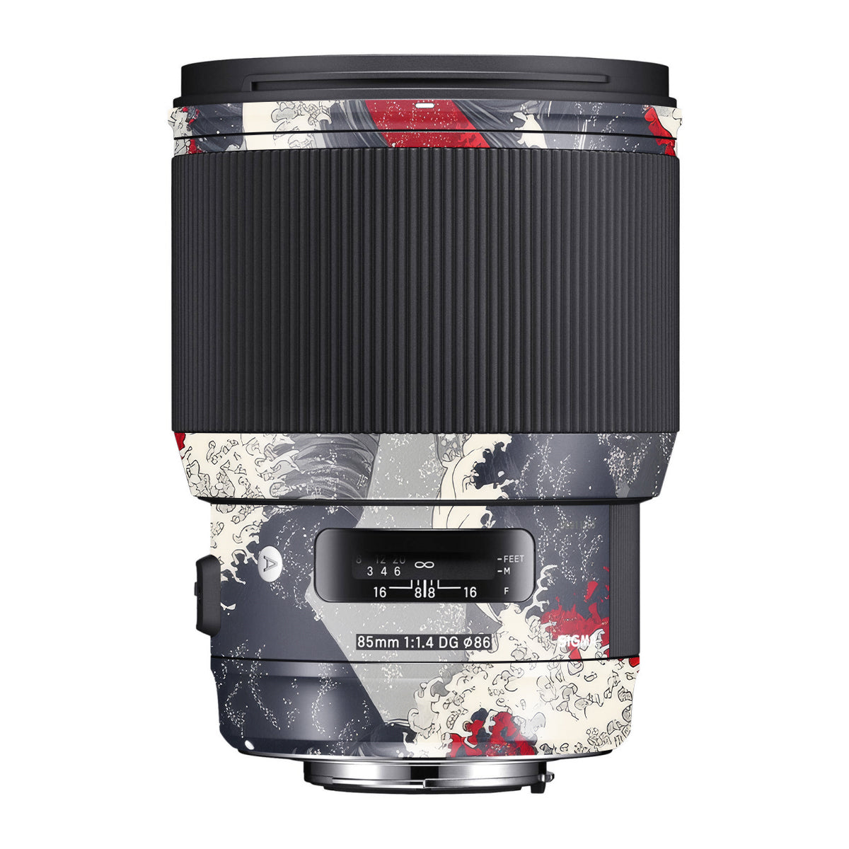 Abstract Waves Sigma 85mm F/1.4 DG HSM Canon Camera Lens Skin