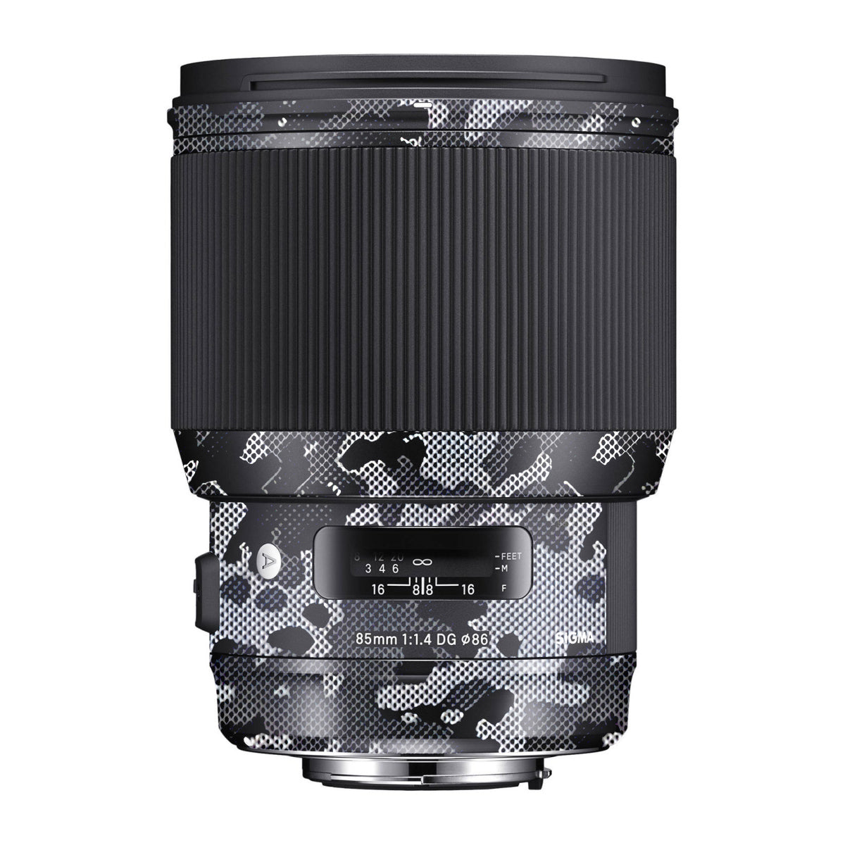 Stealth Grey Camo Sigma 85mm F/1.4 DG HSM Canon Camera Lens Skin