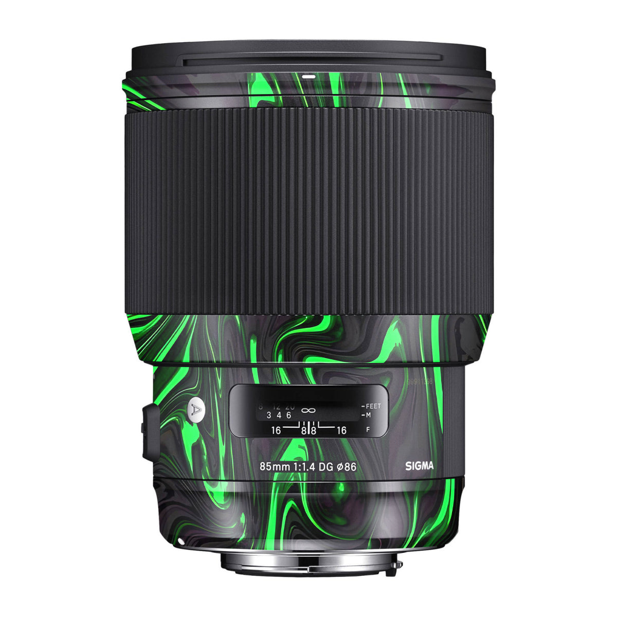 Green Liquid Pattern Sigma 85mm F/1.4 DG HSM Canon Camera Lens Skin
