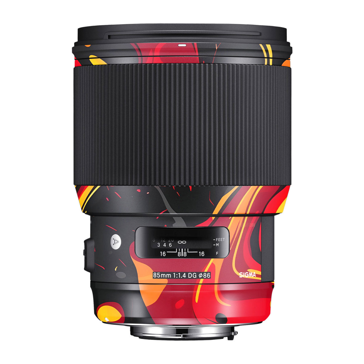 Lava Burst Sigma 85mm F/1.4 DG HSM Canon Camera Lens Skin