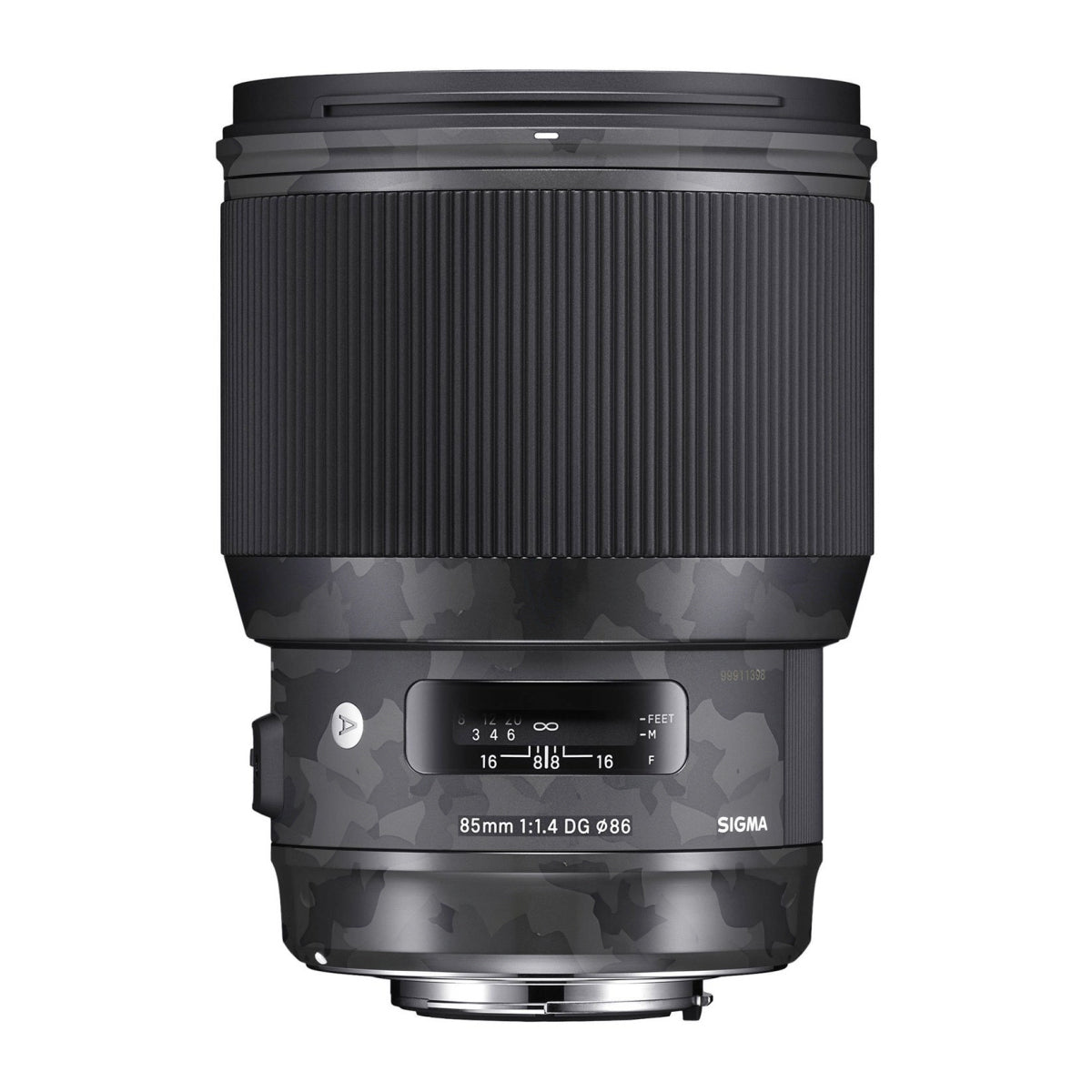 Black Camouflage Sigma 85mm F/1.4 DG HSM Canon Camera Lens Skin