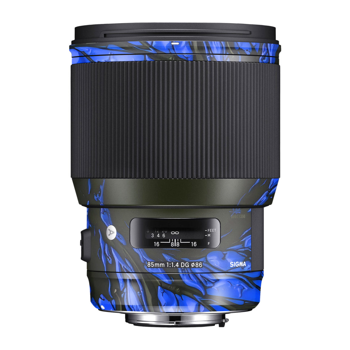 Venom Blue Sigma 85mm F/1.4 DG HSM Canon Camera Lens Skin