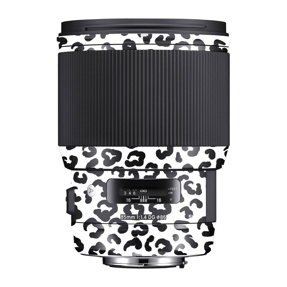 White Leopard Sigma 85mm F/1.4 DG HSM Canon Camera Lens Skin
