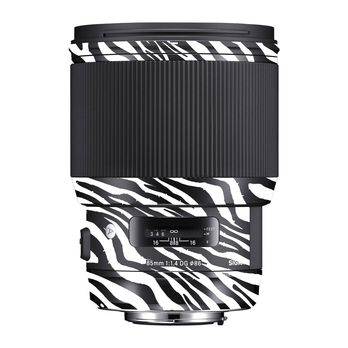Classic Zebra Stripes Sigma 85mm F/1.4 DG HSM Canon Camera Lens Skin