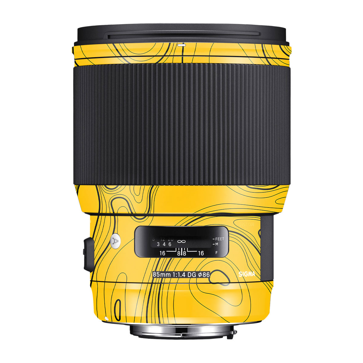 Topographic Map Pattern Sigma 85mm F/1.4 DG HSM Canon Camera Lens Skin