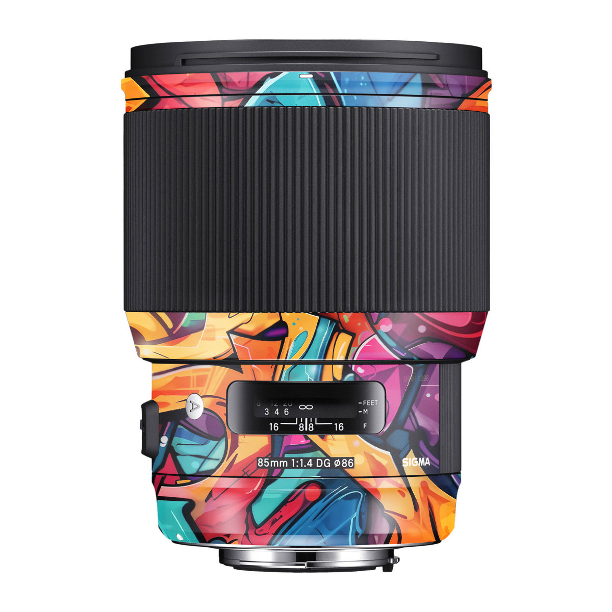 Urban Graffiti Explosion Sigma 85mm F/1.4 DG HSM Canon Camera Lens Skin