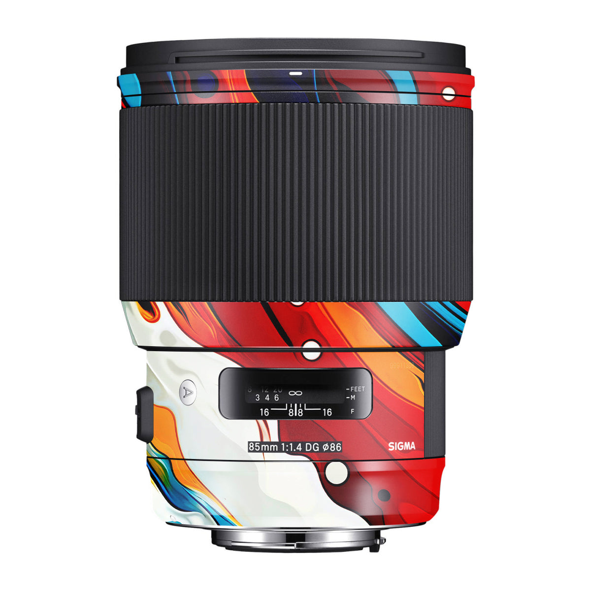 Fire & Ice Flow Sigma 85mm F/1.4 DG HSM Canon Camera Lens Skin