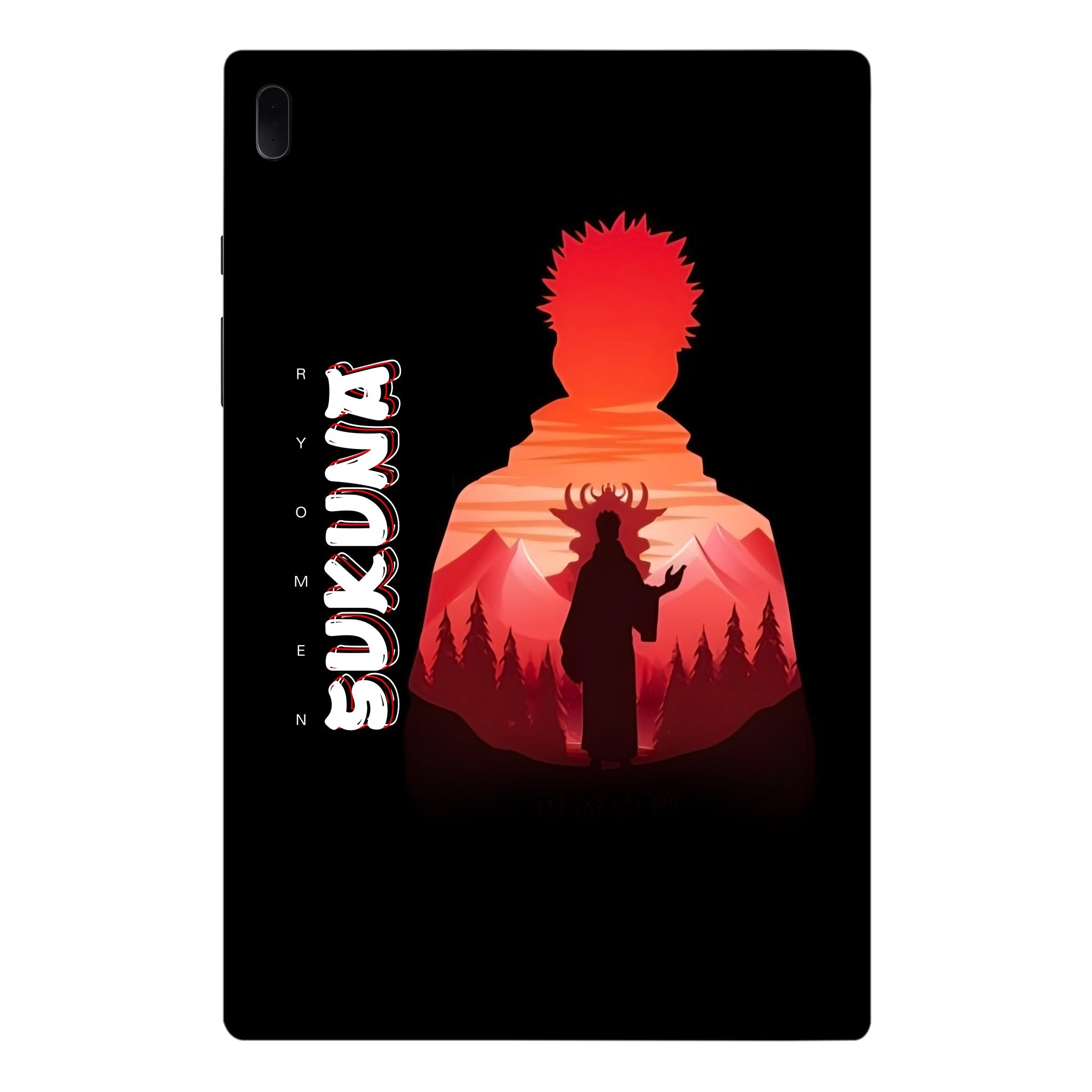 Samsung Galaxy Tab S7 FE Ryomen Sukuna Silhouette Anime Tablet Skins