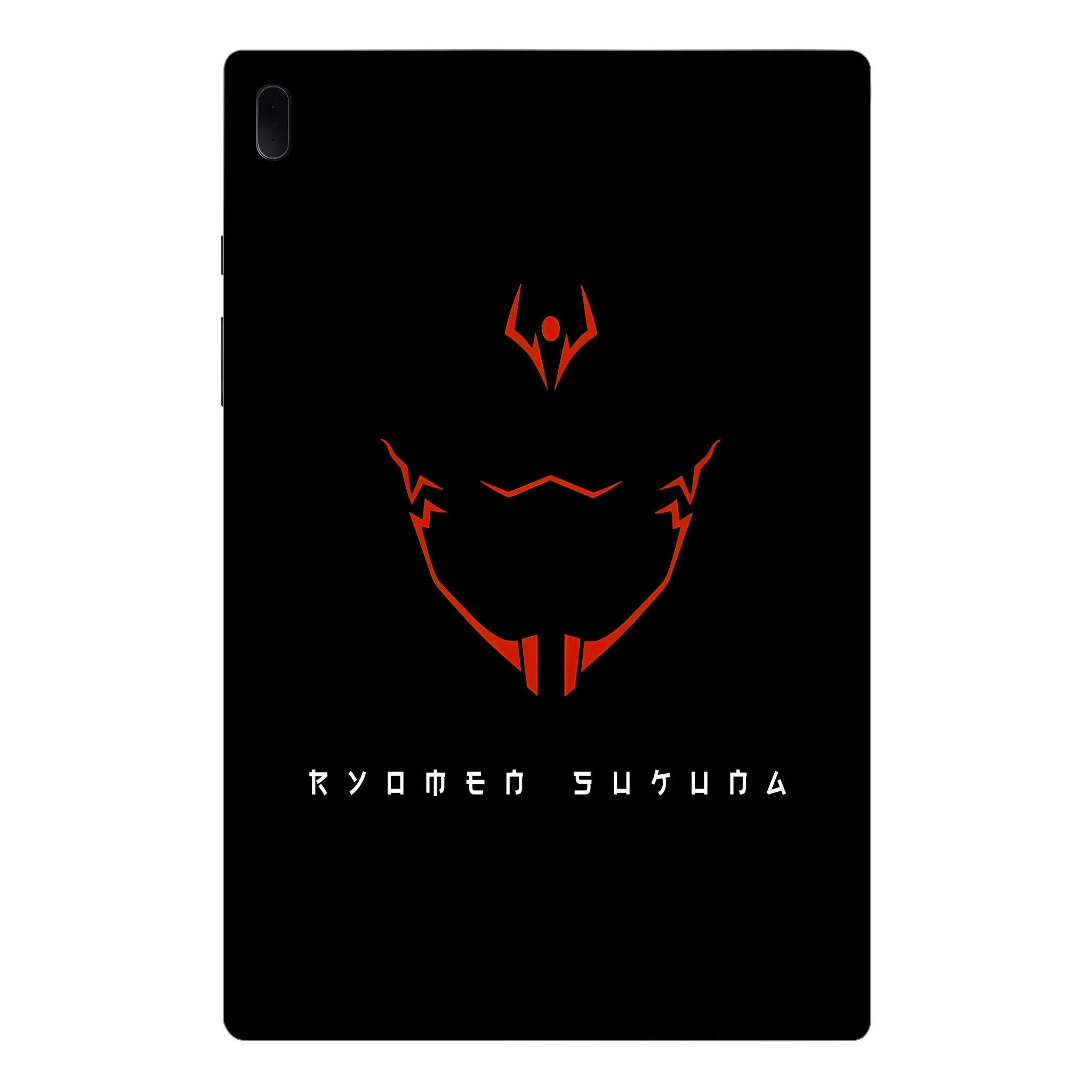 Samsung Galaxy Tab S7 FE Sukuna's Curse Mark in Red Anime Tablet Skins