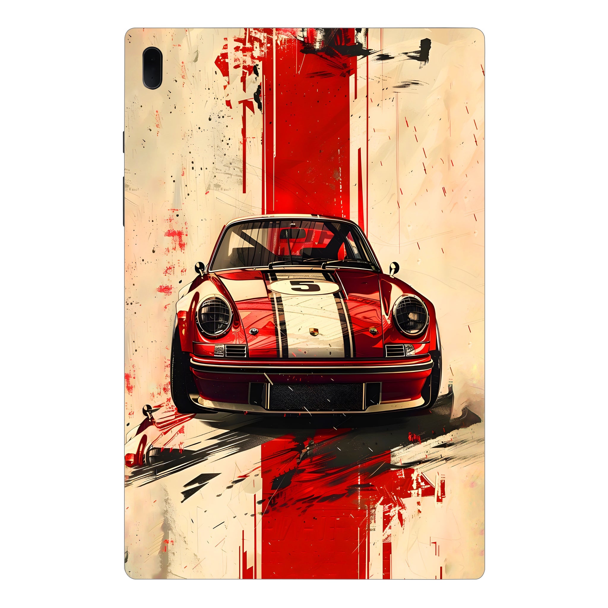 Samsung Galaxy Tab S7 FE Classic Red Porsche Cars & Bikes Tablet Skins