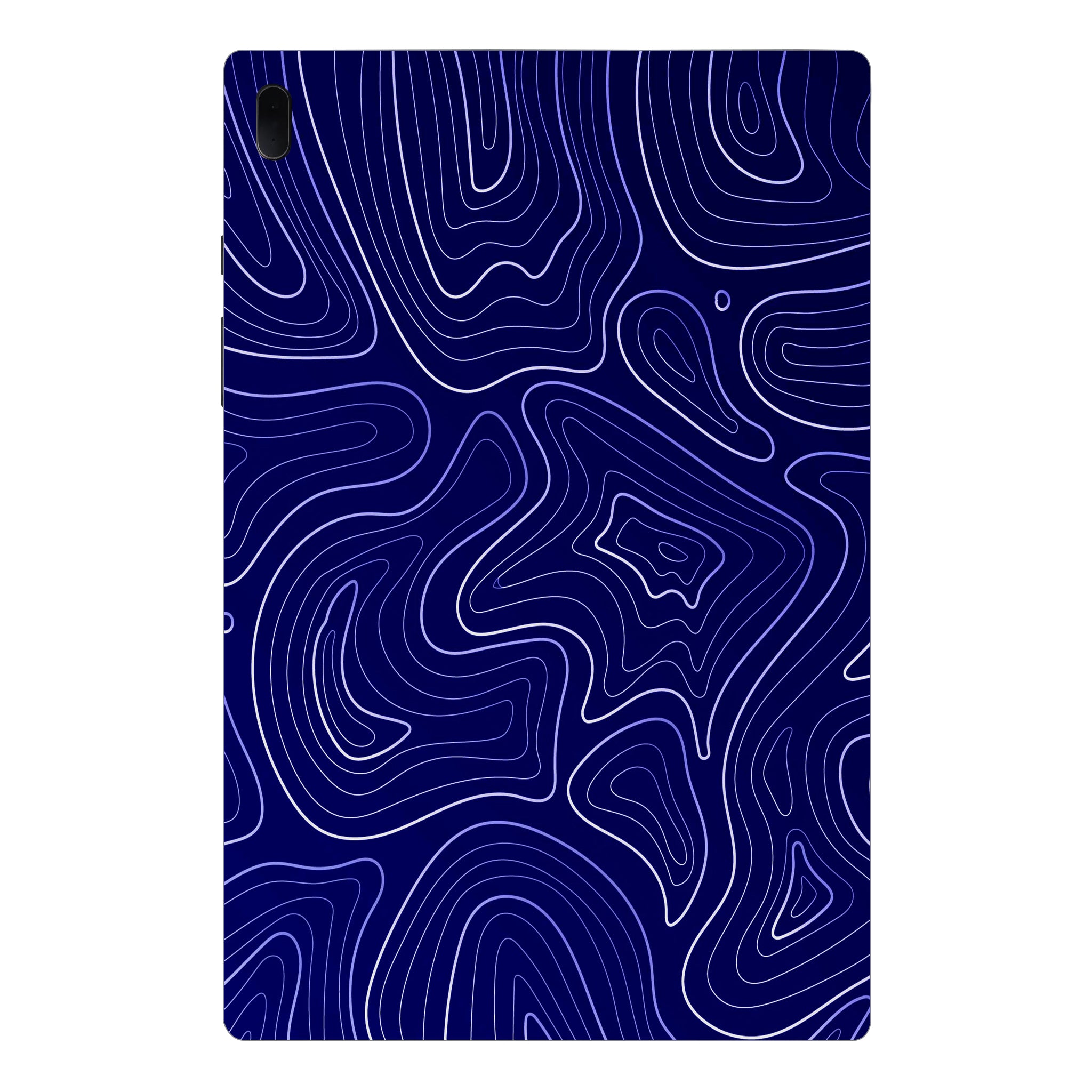 Samsung Galaxy Tab S7 FE Deep Blue Contour Tablet Skins