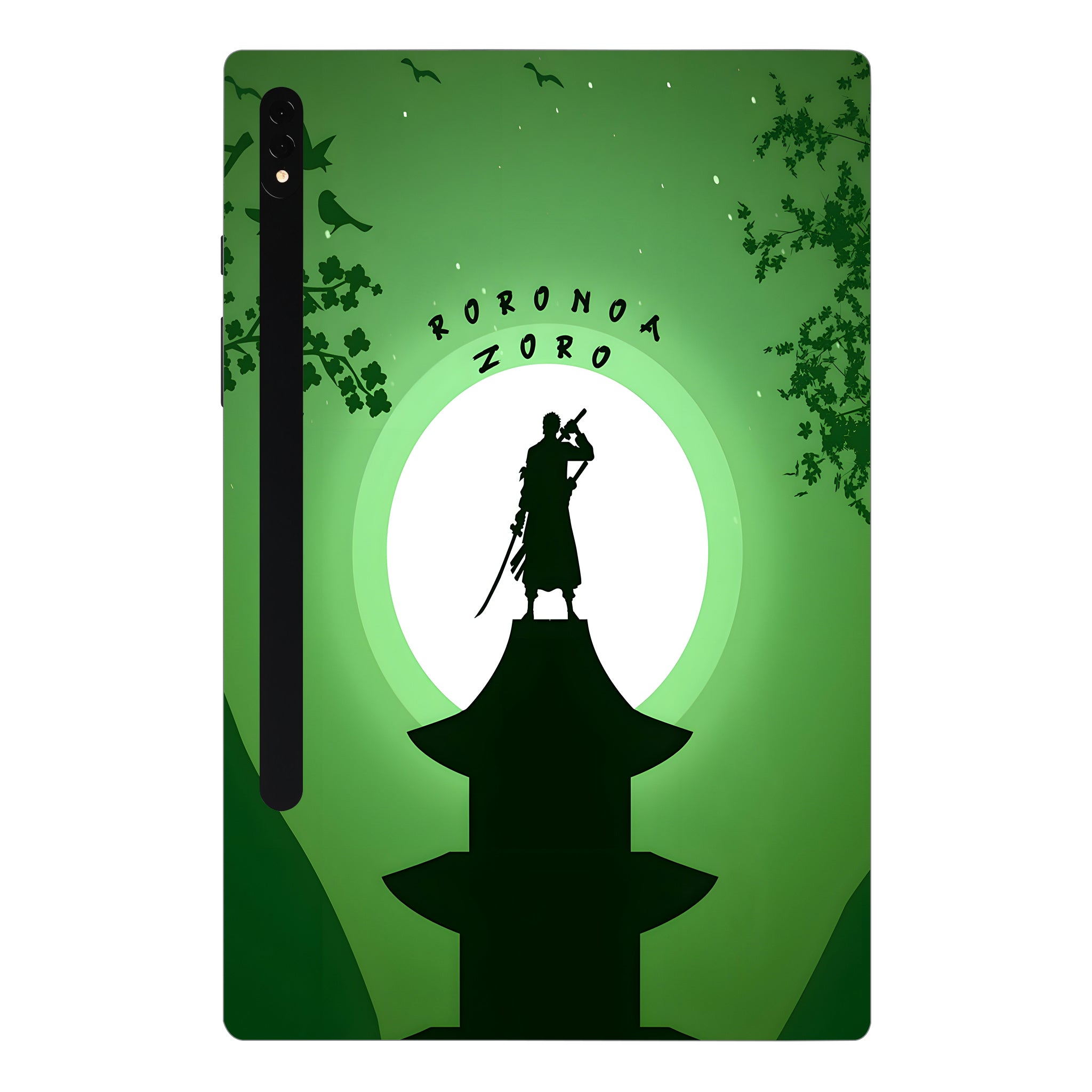 Samsung Galaxy Tab S7 Plus Roronoa Zoro Silhouette Anime Tablet Skins