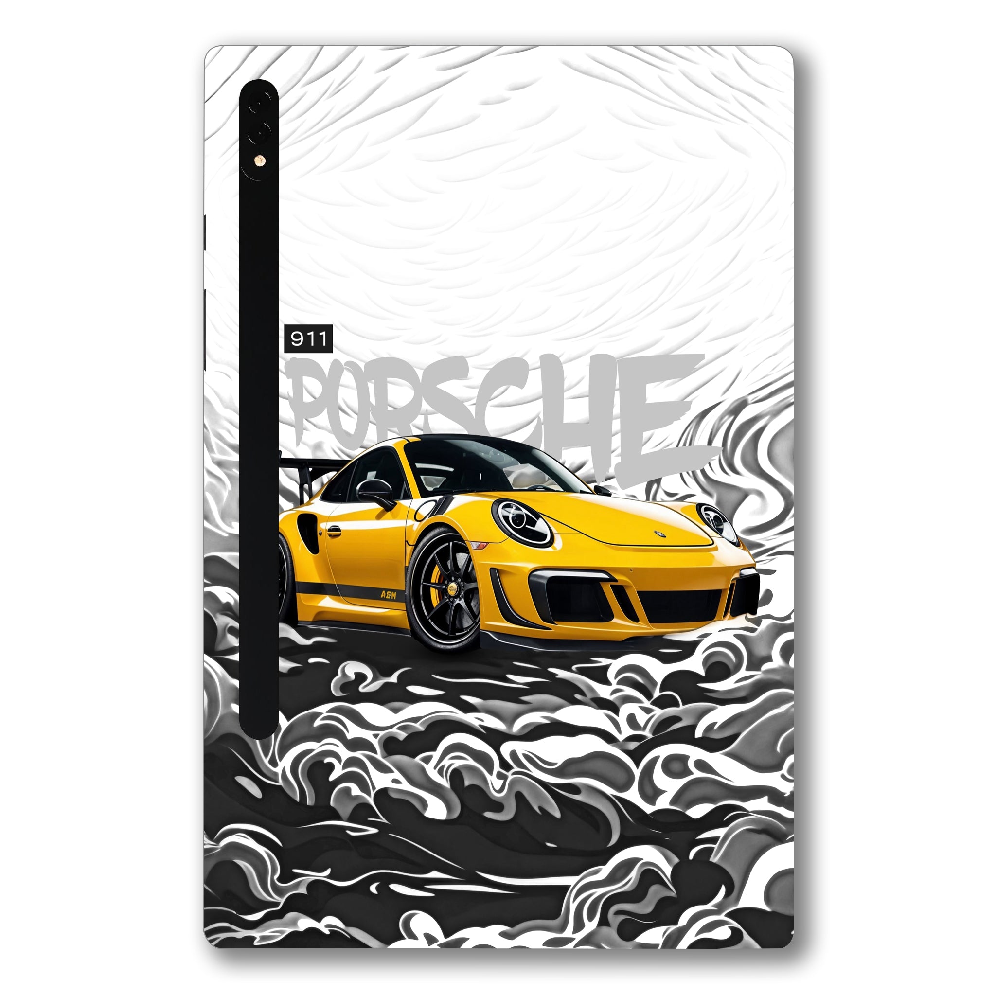 Samsung Galaxy Tab S7 Plus Porsche 911 Yellow Blaze Cars & Bikes Tablet Skins