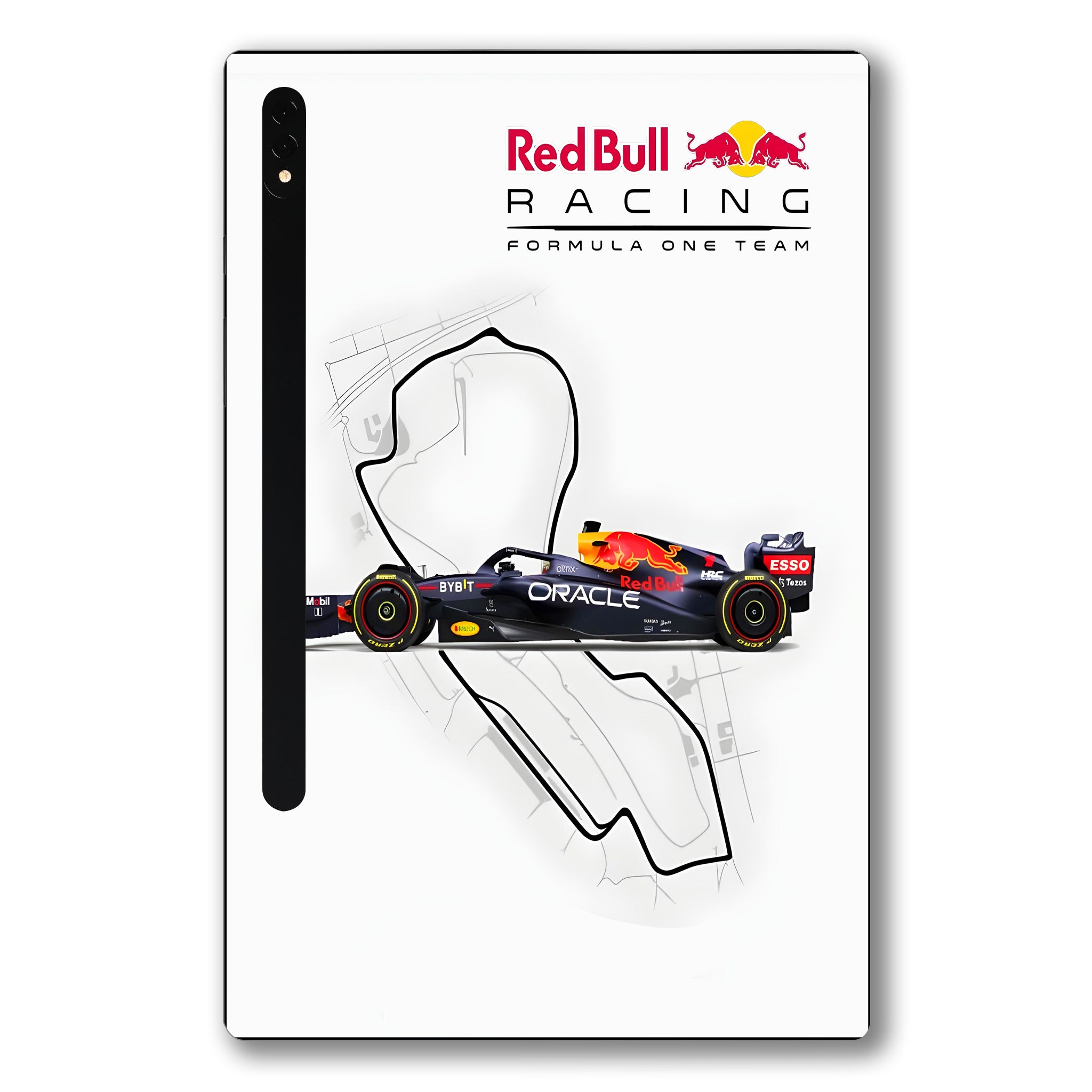 Samsung Galaxy Tab S7 Plus Red Bull Racing in Action Cars & Bikes Tablet Skins