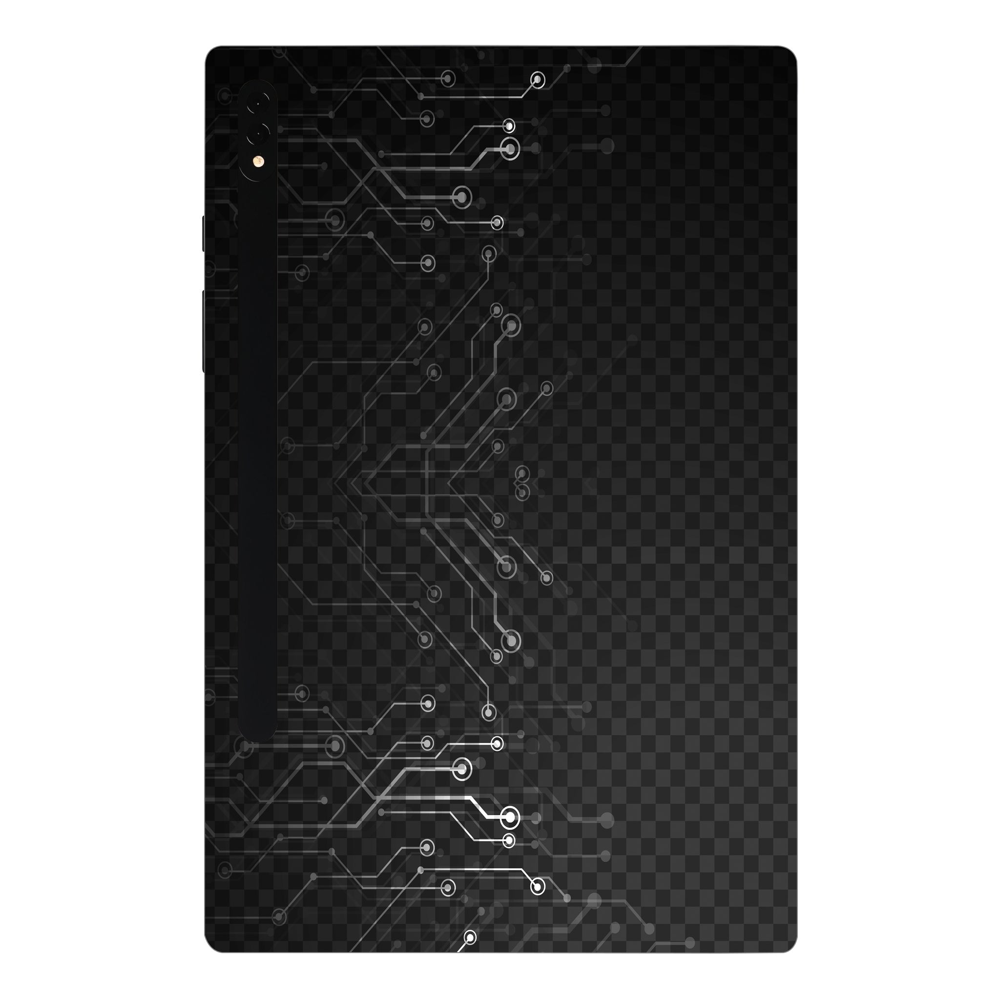 Samsung Galaxy Tab S7 Plus Black Digital Circuit Tablet Skins