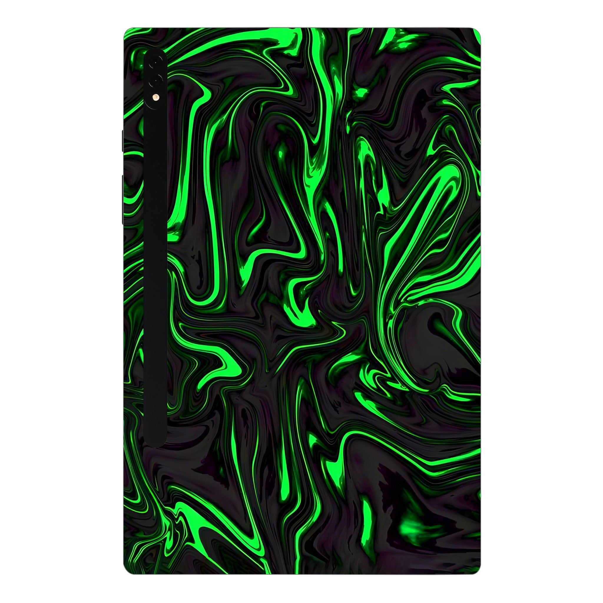 Samsung Galaxy Tab S7 Plus Green Liquid Pattern Tablet Skins