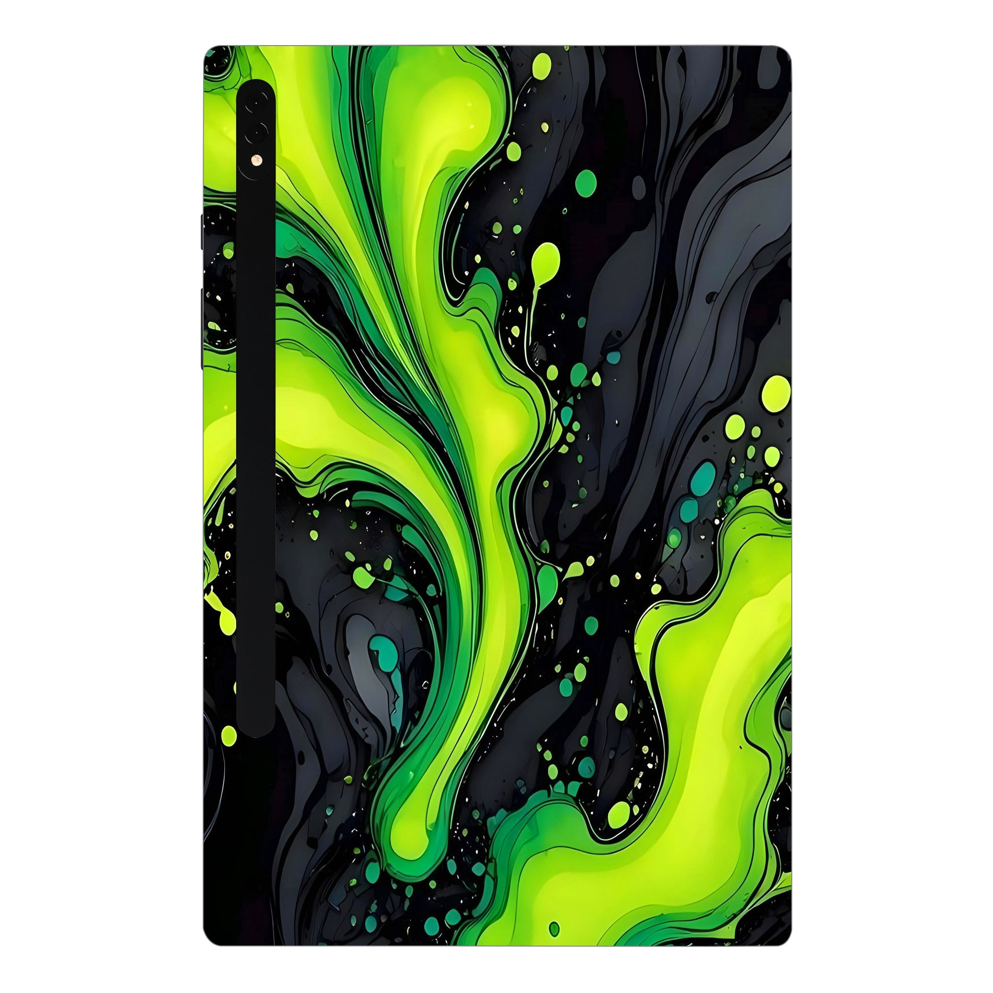 Samsung Galaxy Tab S7 Plus Electric Lime Ripple Tablet Skins