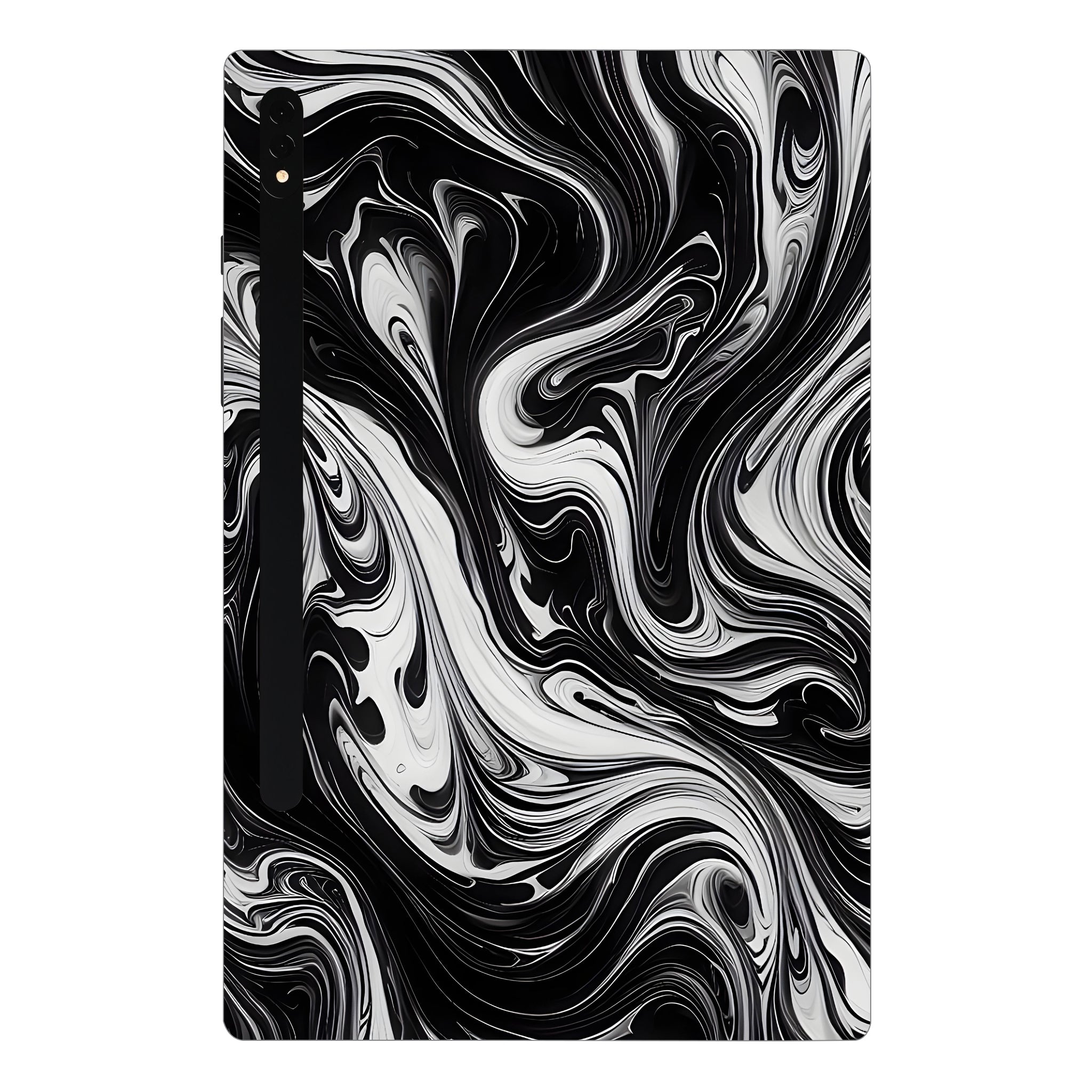 Samsung Galaxy Tab S7 Plus Black and White Marble Tablet Skins