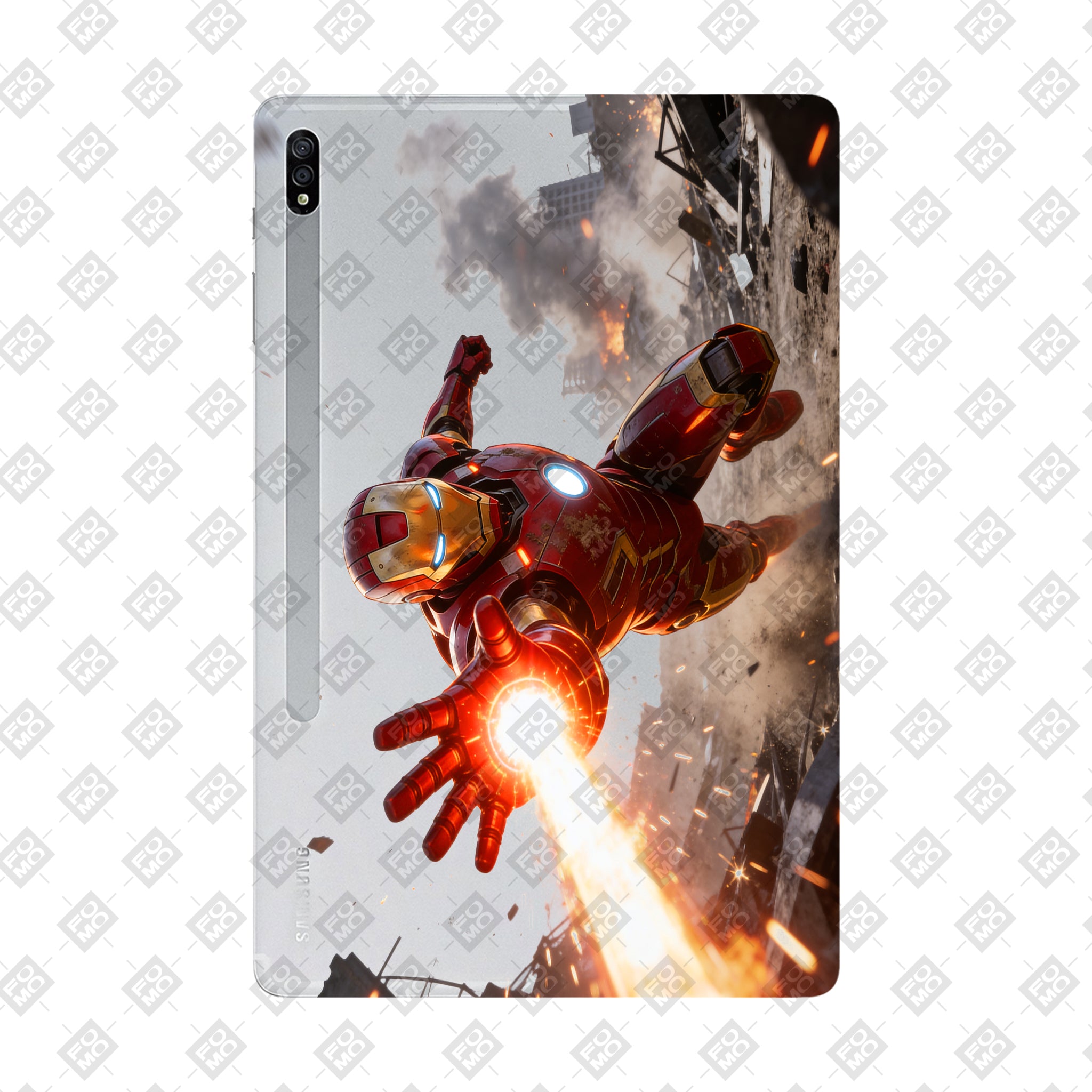 Samsung Galaxy Tab S7 Plus Transparent Iron Fist Tablet Skin