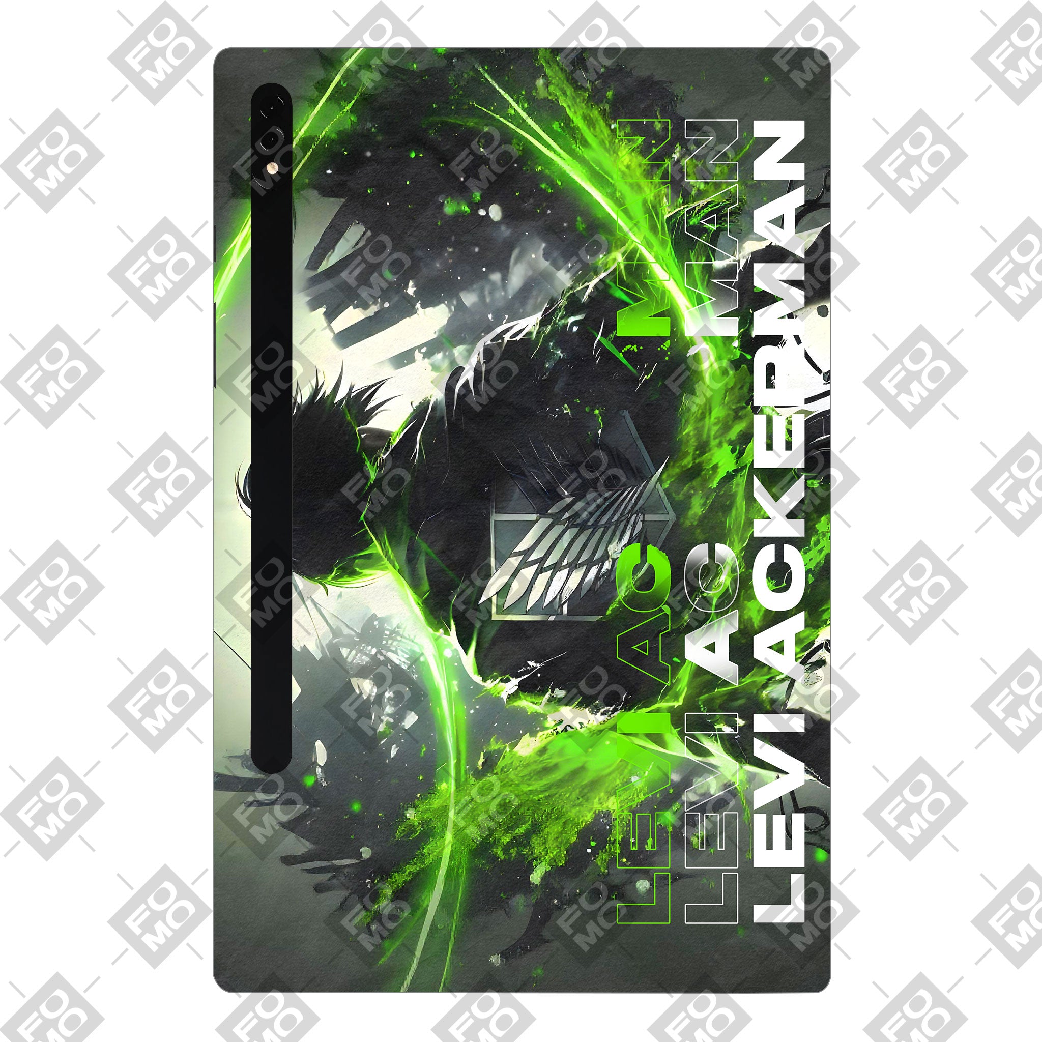 Samsung Galaxy Tab S8 Plus Levi Battle Fury Anime Tablet Skins