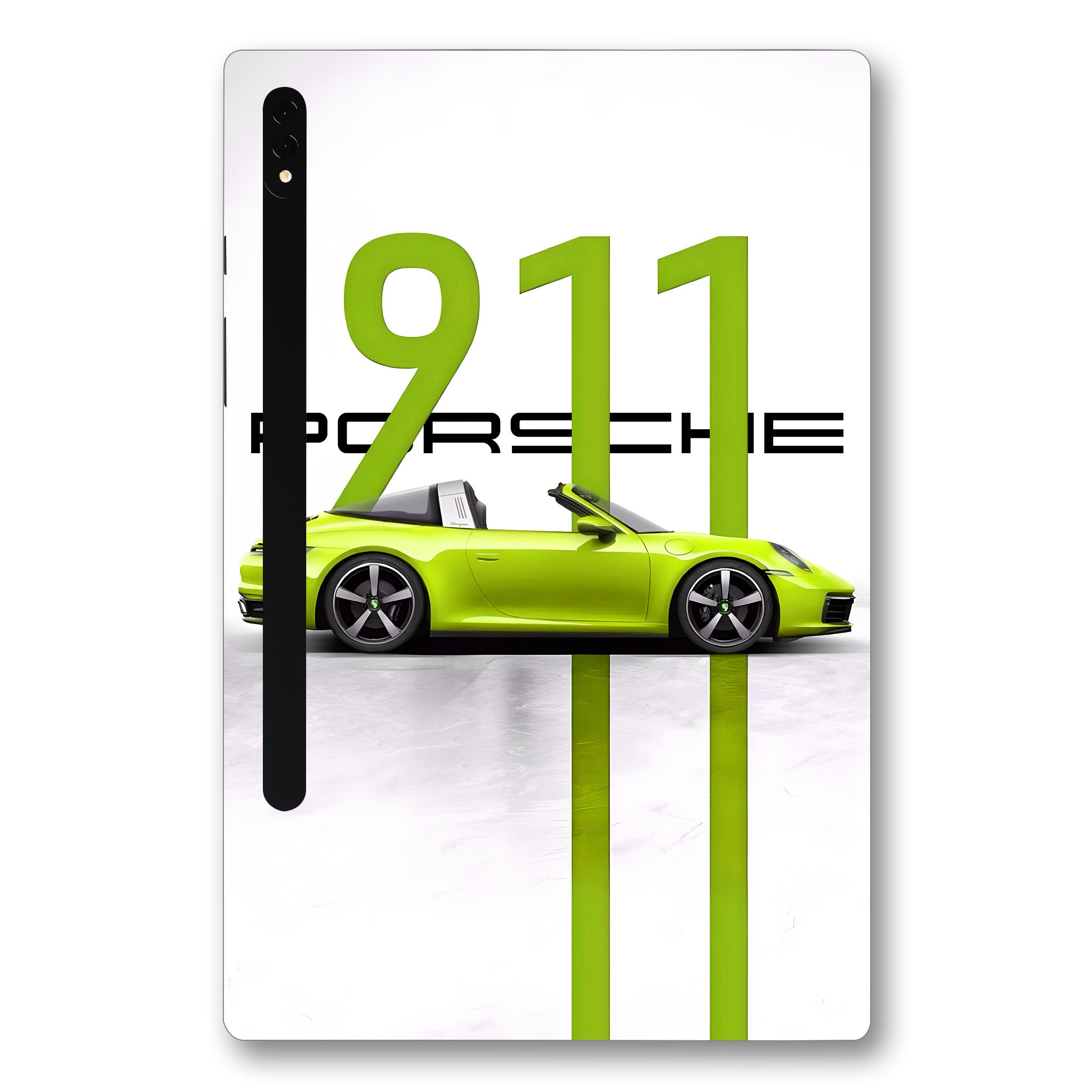 Samsung Galaxy Tab S8 Plus Lime Porsche 911 Cars & Bikes 3D Tablet Skin