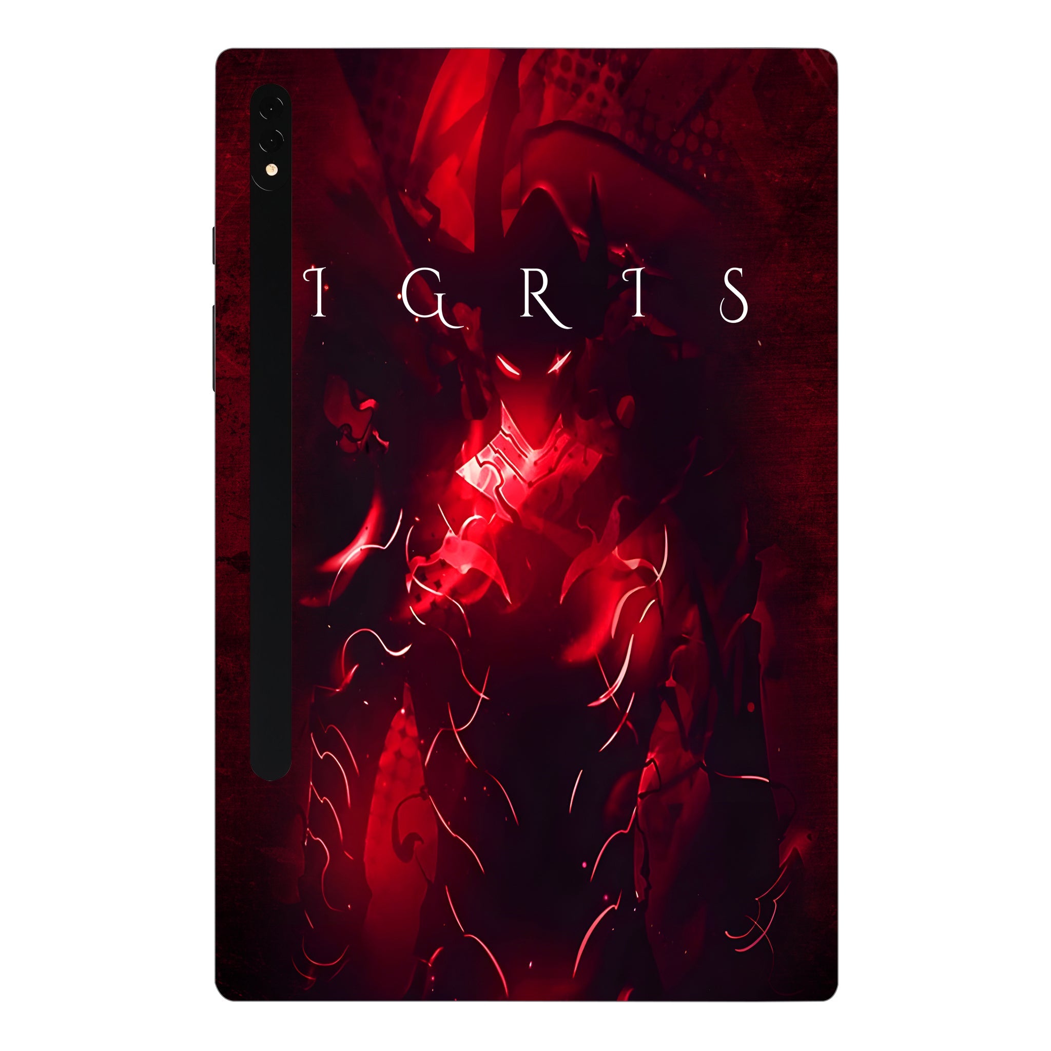 Samsung Galaxy Tab S8 Ultra 5G Blood Red Commander Igris Anime Tablet Skins
