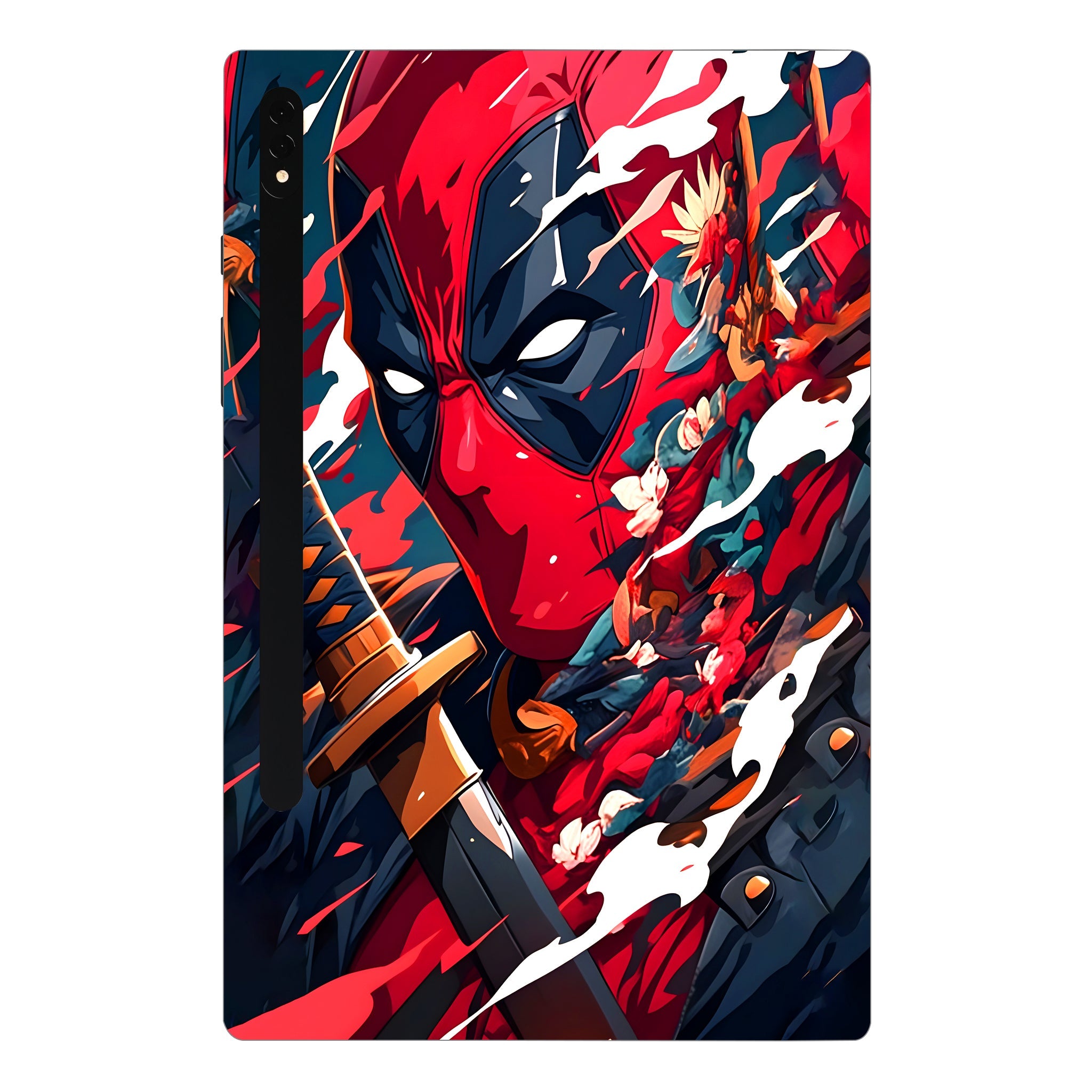 Samsung Galaxy Tab S8 Plus Deadpool Artful Chaos with Katana Movies Tablet Skins