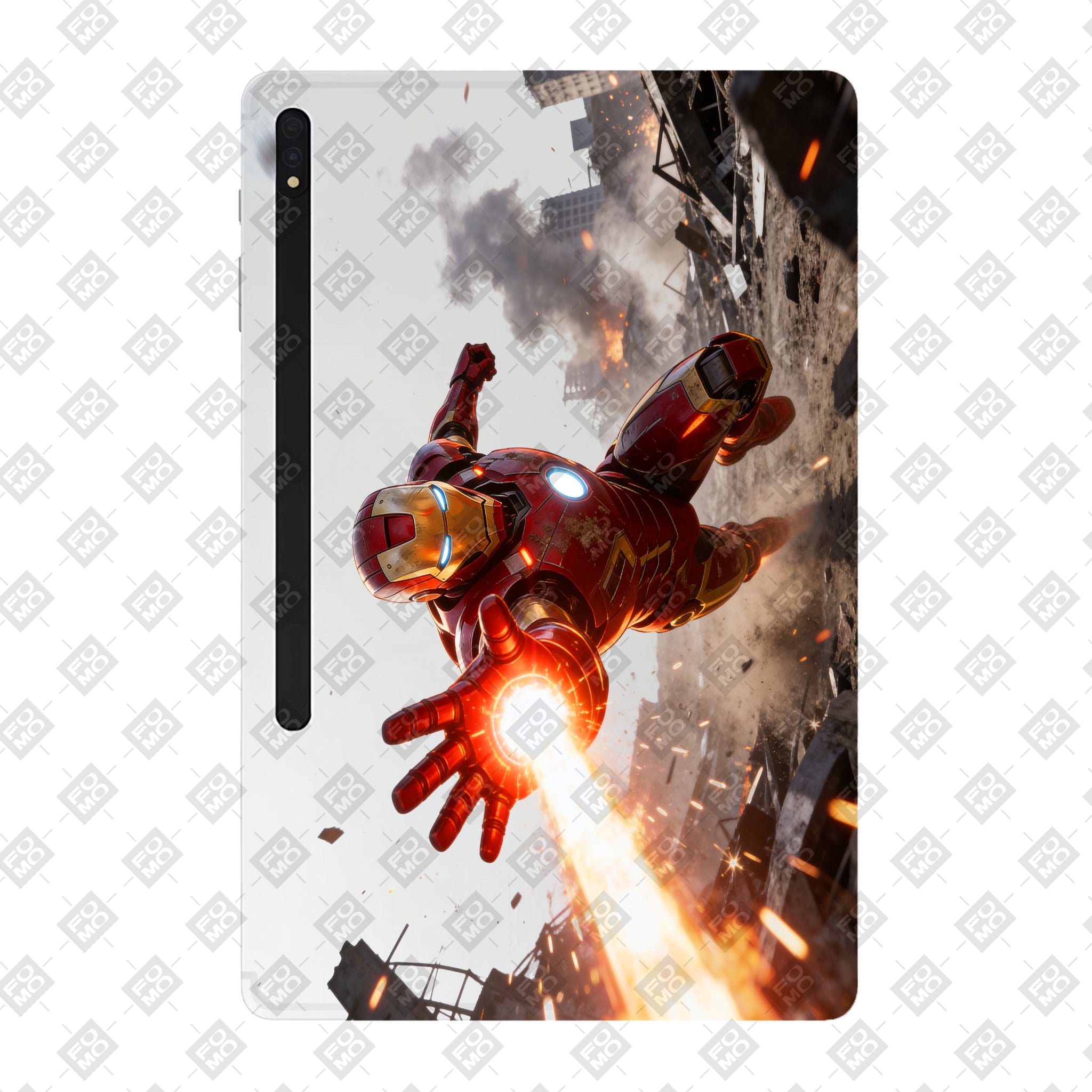 Samsung Galaxy Tab S8 Ultra 5G Transparent Iron Fist Tablet Skin