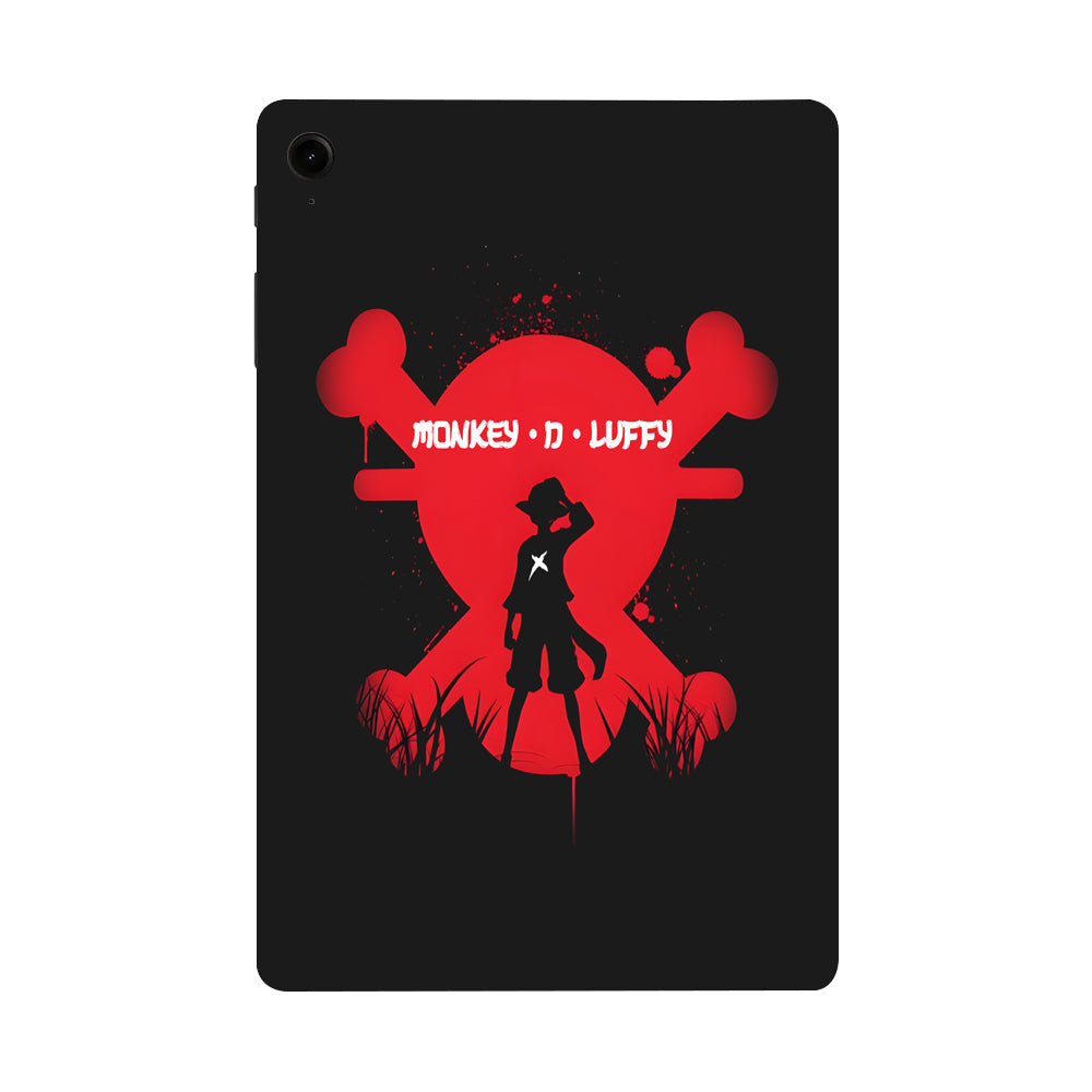 Samsung Galaxy Tab S9 FE Monkey D Luffy In Red Anime Tablet Skins