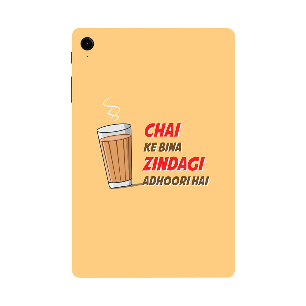 Samsung Galaxy Tab S9 FE Chai Ke Bina Zindagi Adhoori Hai Tablet Skins