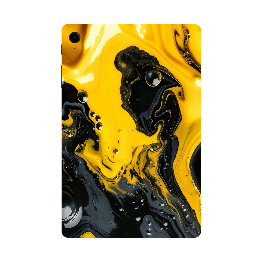 Samsung Galaxy Tab S9 FE Golden Liquid Tablet Skins