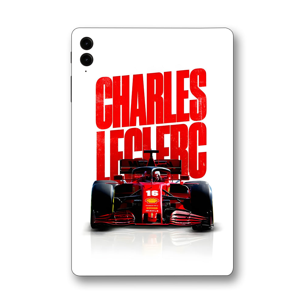 Samsung Galaxy Tab S9 FE Plus Charles Leclerc Ferrari Cars & Bikes Tablet Skins