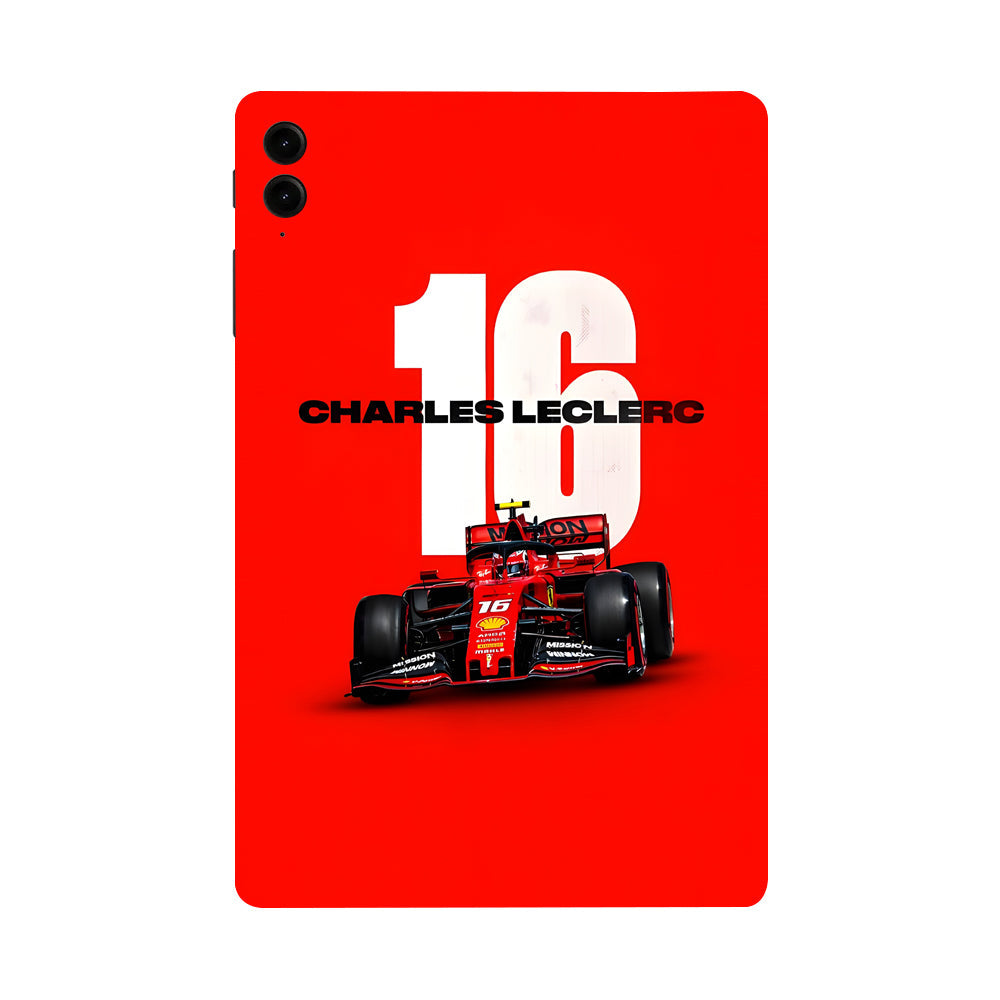 Samsung Galaxy Tab S9 FE Plus 16 Charles Leclerc Cars & Bikes Tablet Skins